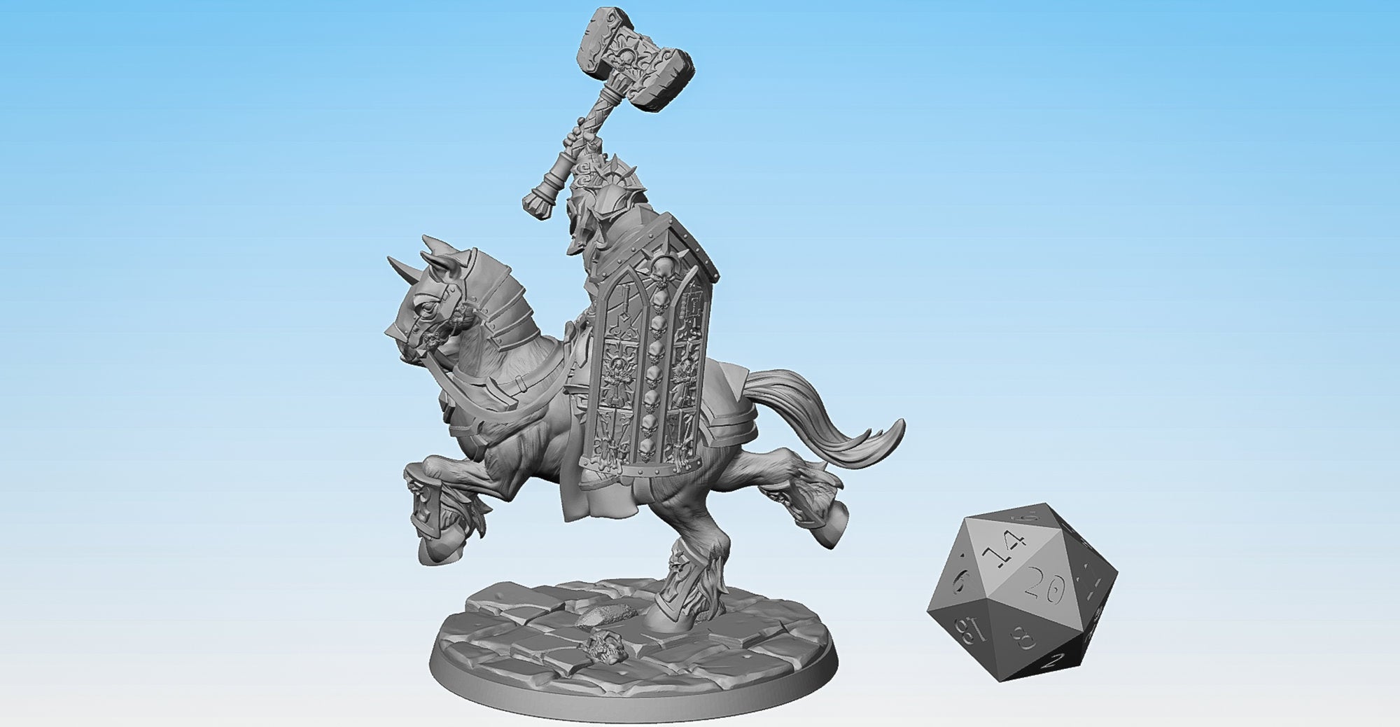 HEAVY CAVALRY (B) "Hammer & Shield"-Role Playing Miniatures