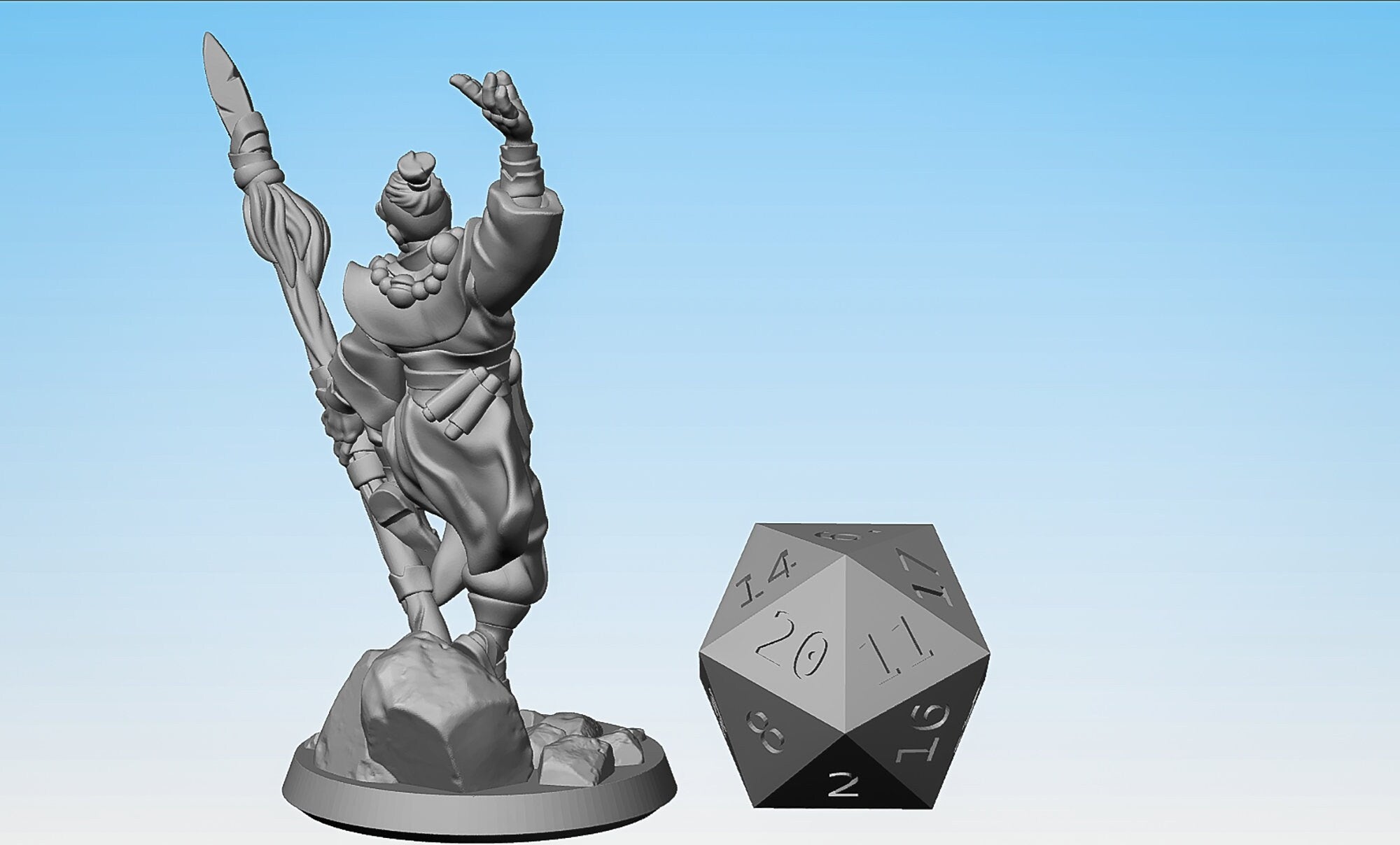MONK "Monkey Style" | Dungeons and Dragons | DnD | Pathfinder | Tabletop | RPG | Hero Size | 28 mm-Role Playing Miniatures