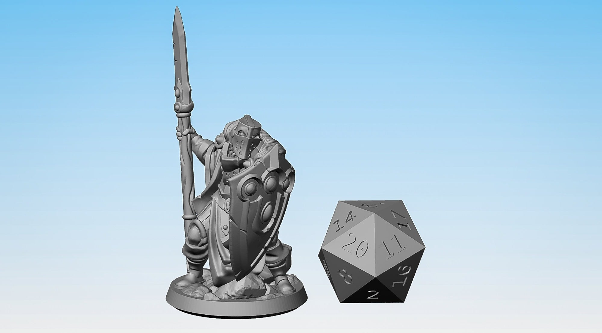 PALADIN "First Line" | Dungeons and Dragons | DnD | Pathfinder | Tabletop | RPG | Hero Size | 28 mm-Role Playing Miniatures