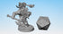 DWARF BARBARIAN "Flameseeker A" | Dungeons and Dragons | DnD | Pathfinder | Tabletop | RPG | Hero Size | 28 mm-Role Playing Miniatures