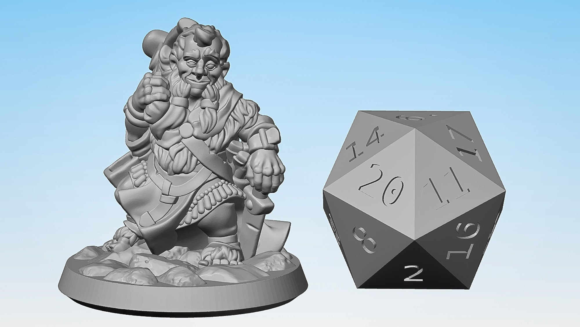 HALFLING "Fighter" | Dungeons and Dragons | DnD | Pathfinder | Tabletop | RPG | Hero Size | 28 mm-Role Playing Miniatures