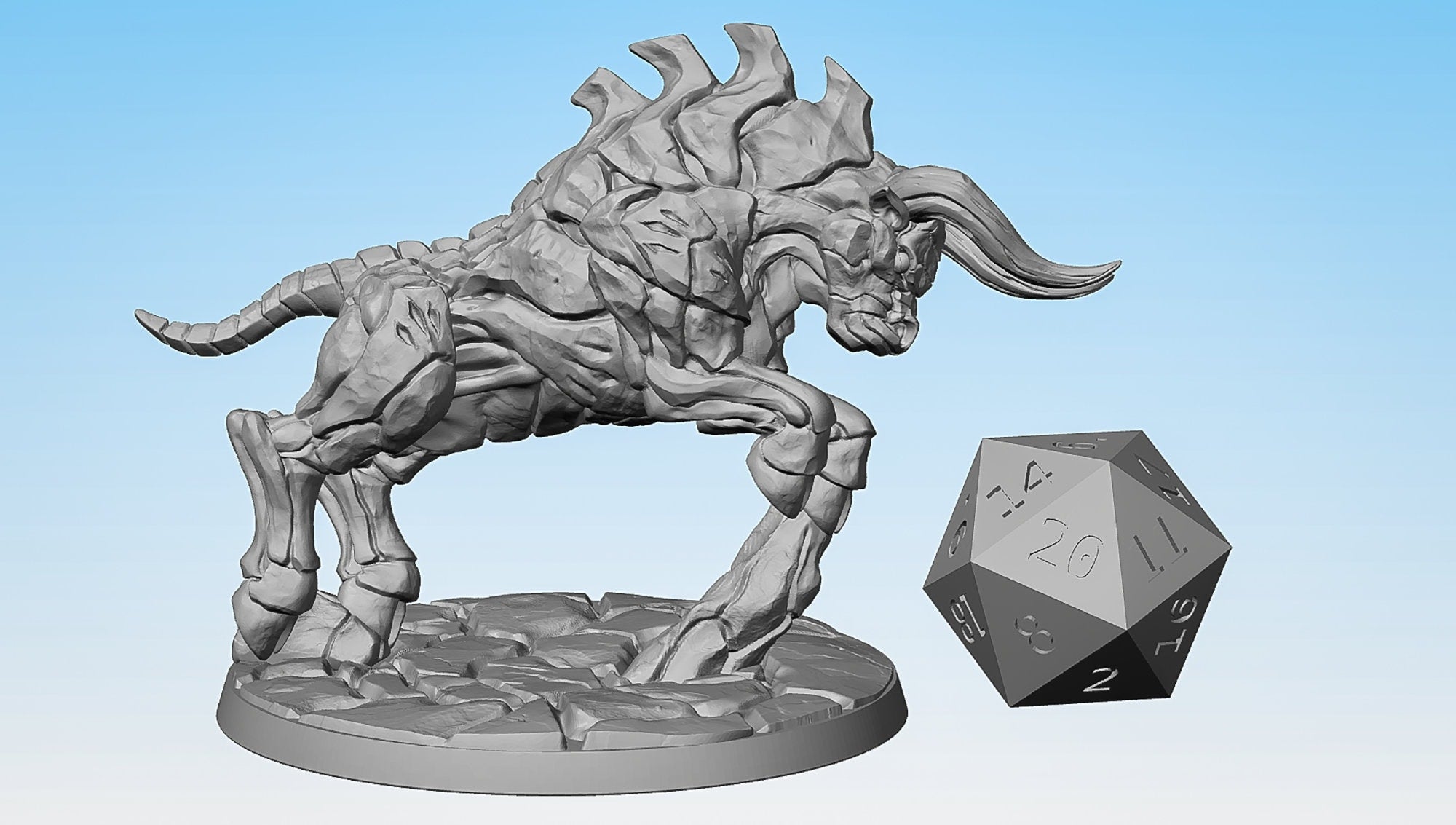 KALKOTAURUS B | Dungeons and Dragons | DnD | Pathfinder | Tabletop | RPG | Hero Size | 28 mm-Role Playing Miniatures