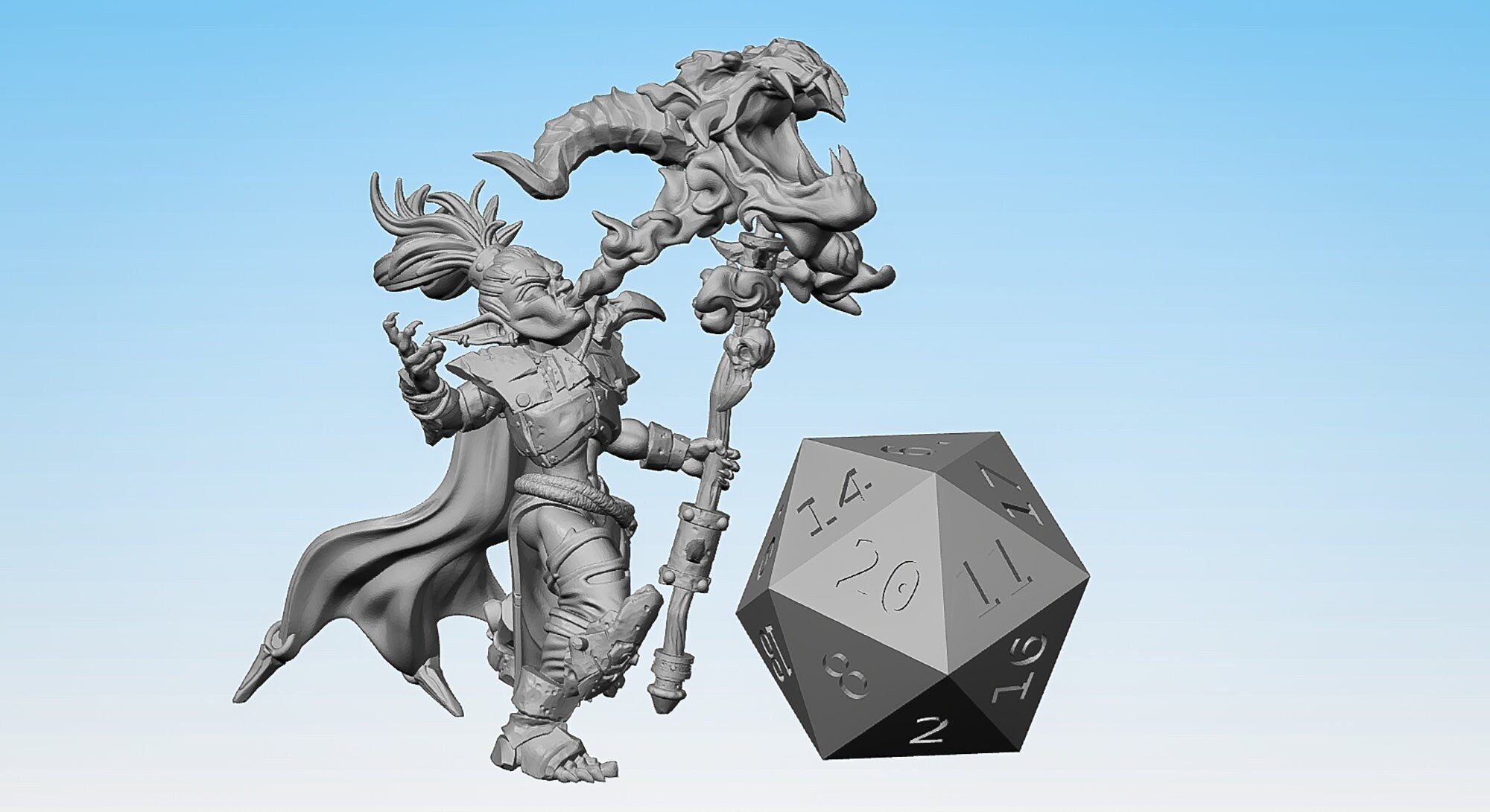 GOBLIN "Zirdrana The Shaman" | Dungeons and Dragons | DnD | Pathfinder | Tabletop | RPG | Hero Size | 28 mm-Role Playing Miniatures