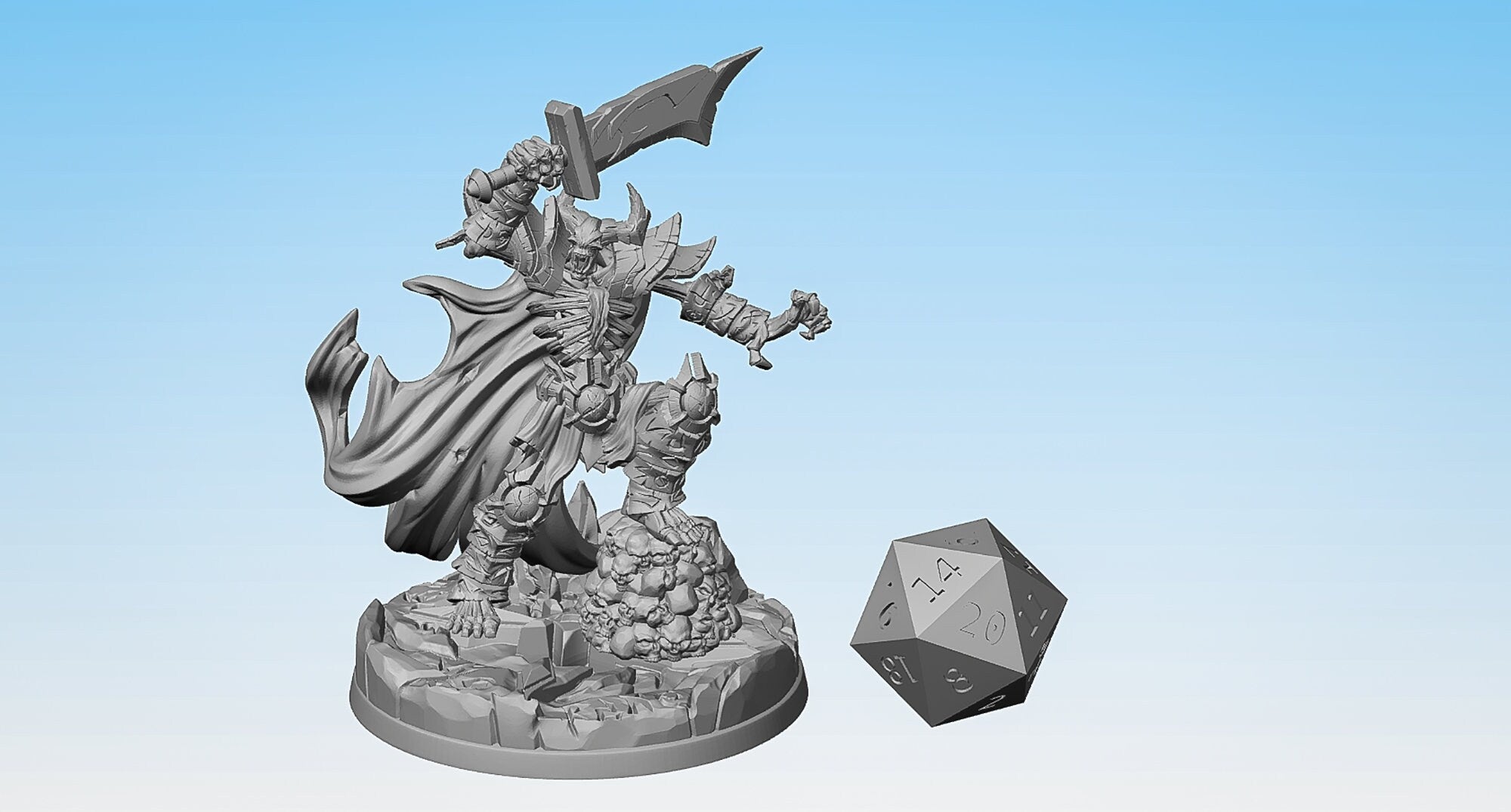 FIEND "Riggath (A)" | Dungeons and Dragons | DnD | Pathfinder | Tabletop | RPG | Hero Size | 28 mm-Role Playing Miniatures