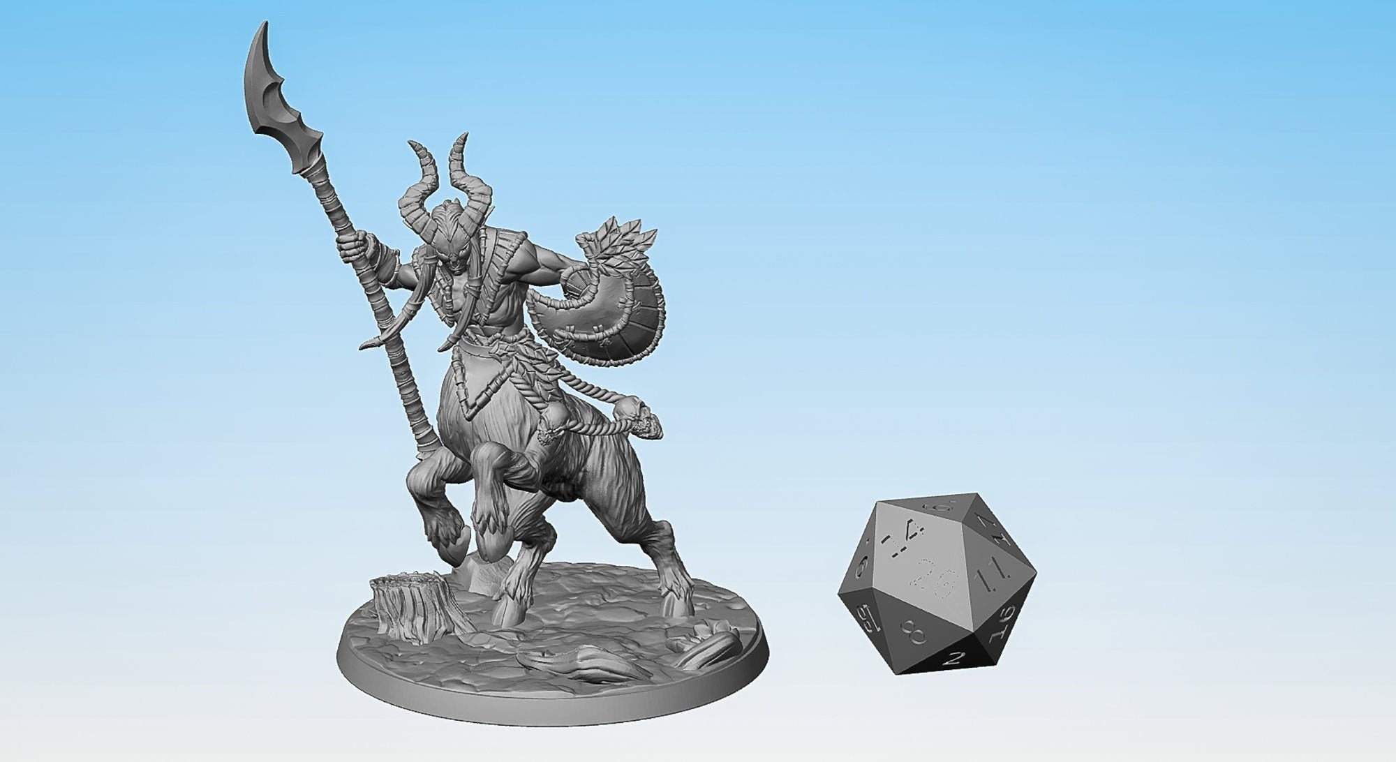 SATYR CENTAUR "Arverian Cervitaur B" | Dungeons and Dragons | DnD | Pathfinder | Tabletop | RPG | Hero Size | 28 mm-Role Playing Miniatures