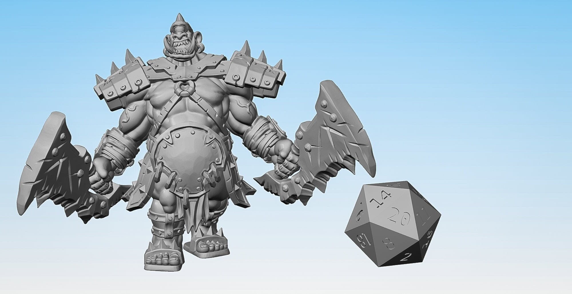 OGRE "Centurion 04" | Dungeons and Dragons | DnD | Pathfinder | Tabletop | RPG | Hero Size | 28 mm-Role Playing Miniatures