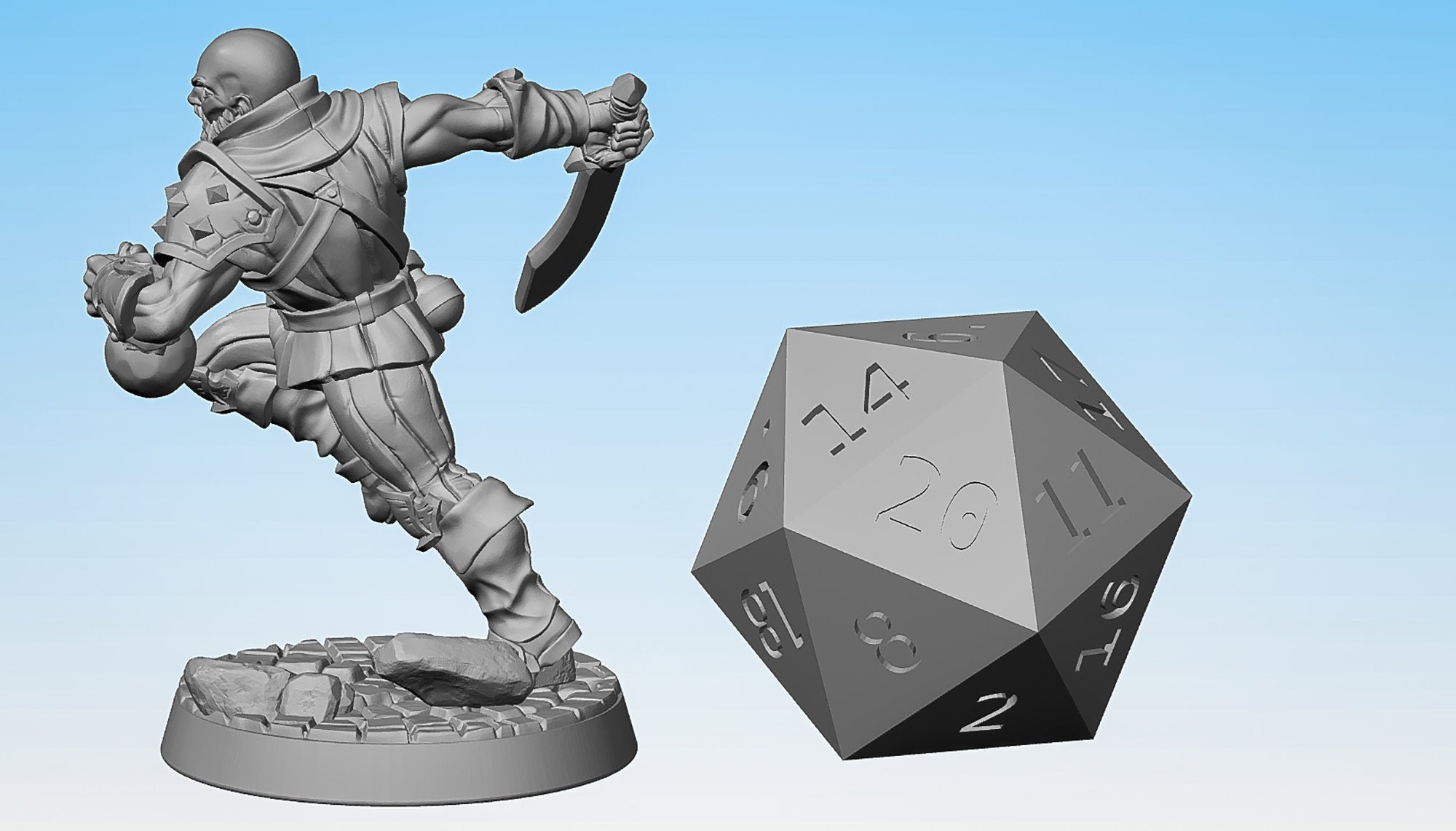 BANDIT THIEF "Adept Thief B - No Hood"-Role Playing Miniatures