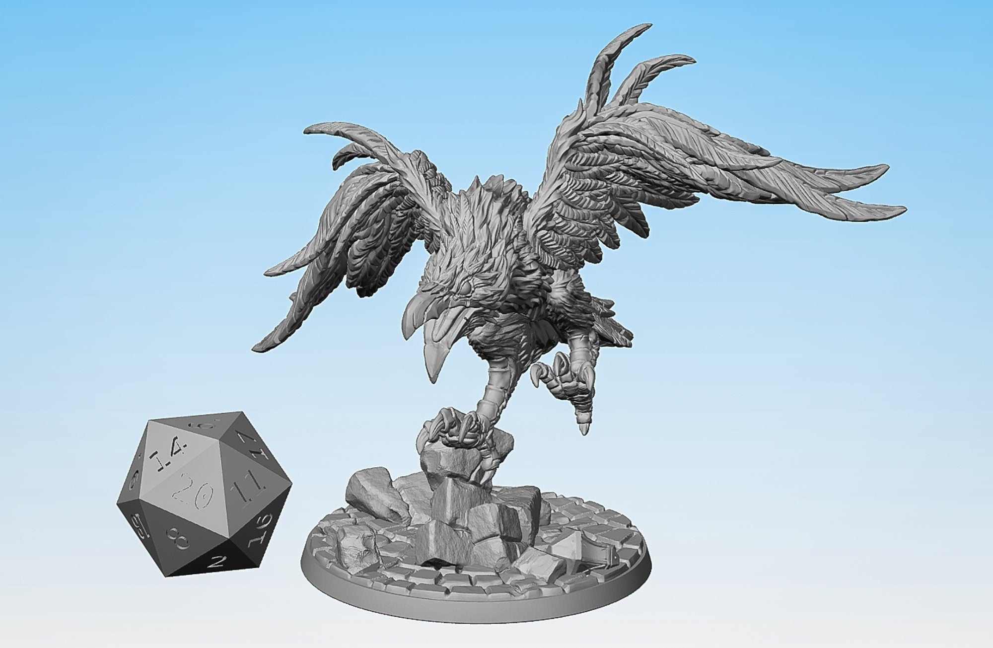 Boss DIRE RAVEN-Role Playing Miniatures