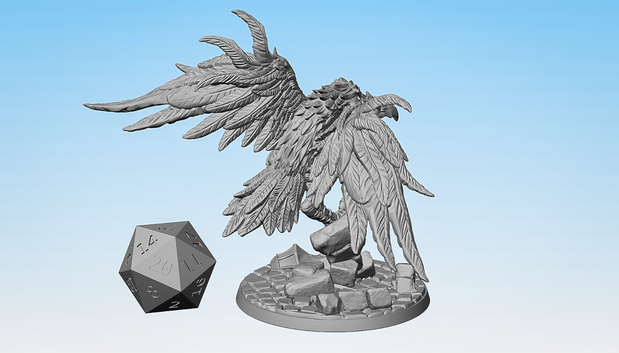 Boss DIRE RAVEN-Role Playing Miniatures