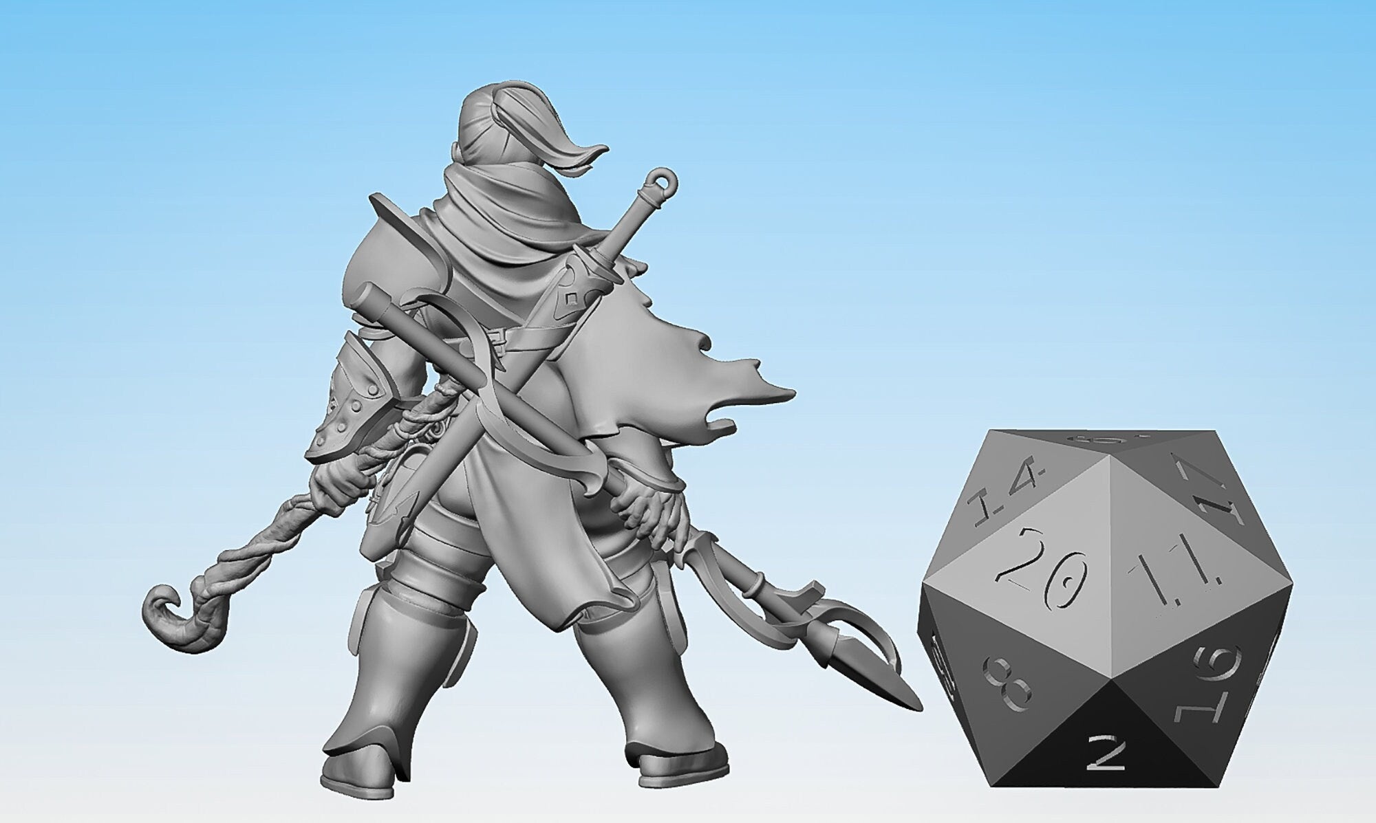 WARLOCK "Adventurer" | Dungeons and Dragons | DnD | Pathfinder | Tabletop | RPG | Hero Size | 28 mm-Role Playing Miniatures