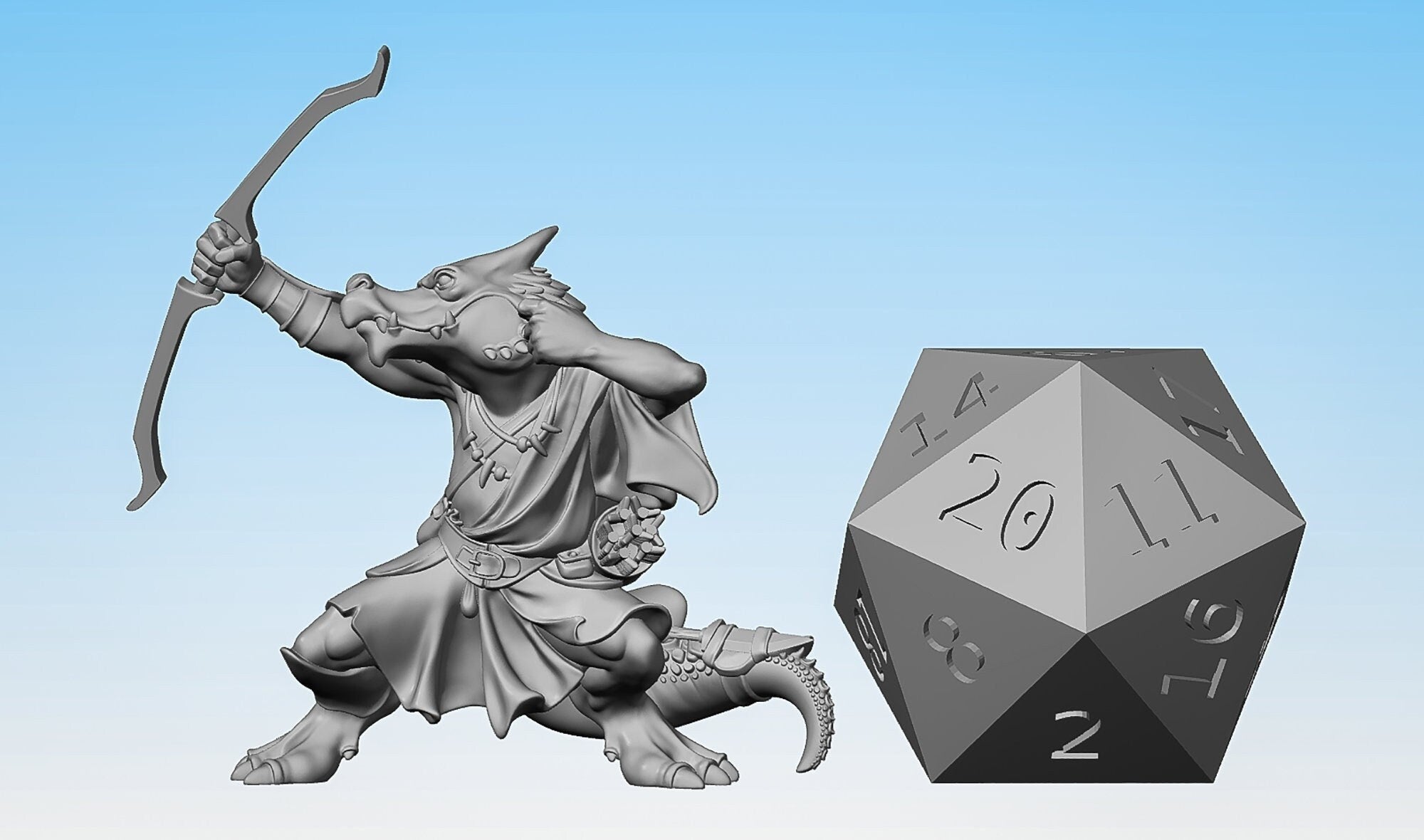 KOBOLD "RANGER" | Dungeons and Dragons | DnD | Pathfinder | Tabletop | RPG | Hero Size | 28 mm-Role Playing Miniatures