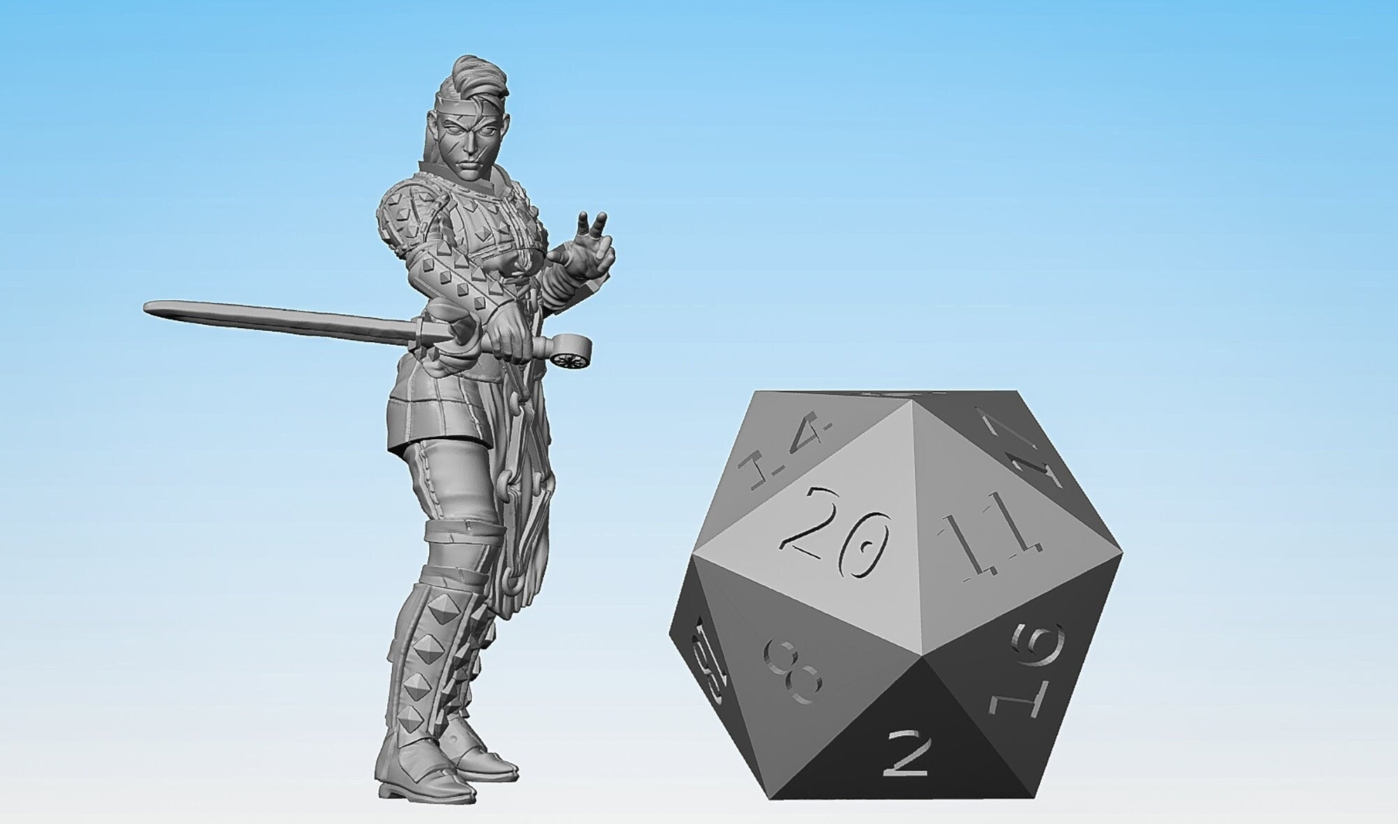 WITCH HUNTER (F) (Witcher) "Blade & Spell" | Dungeons and Dragons | DnD | Pathfinder | Tabletop | RPG | Hero Size | 28 mm-Role Playing Miniatures