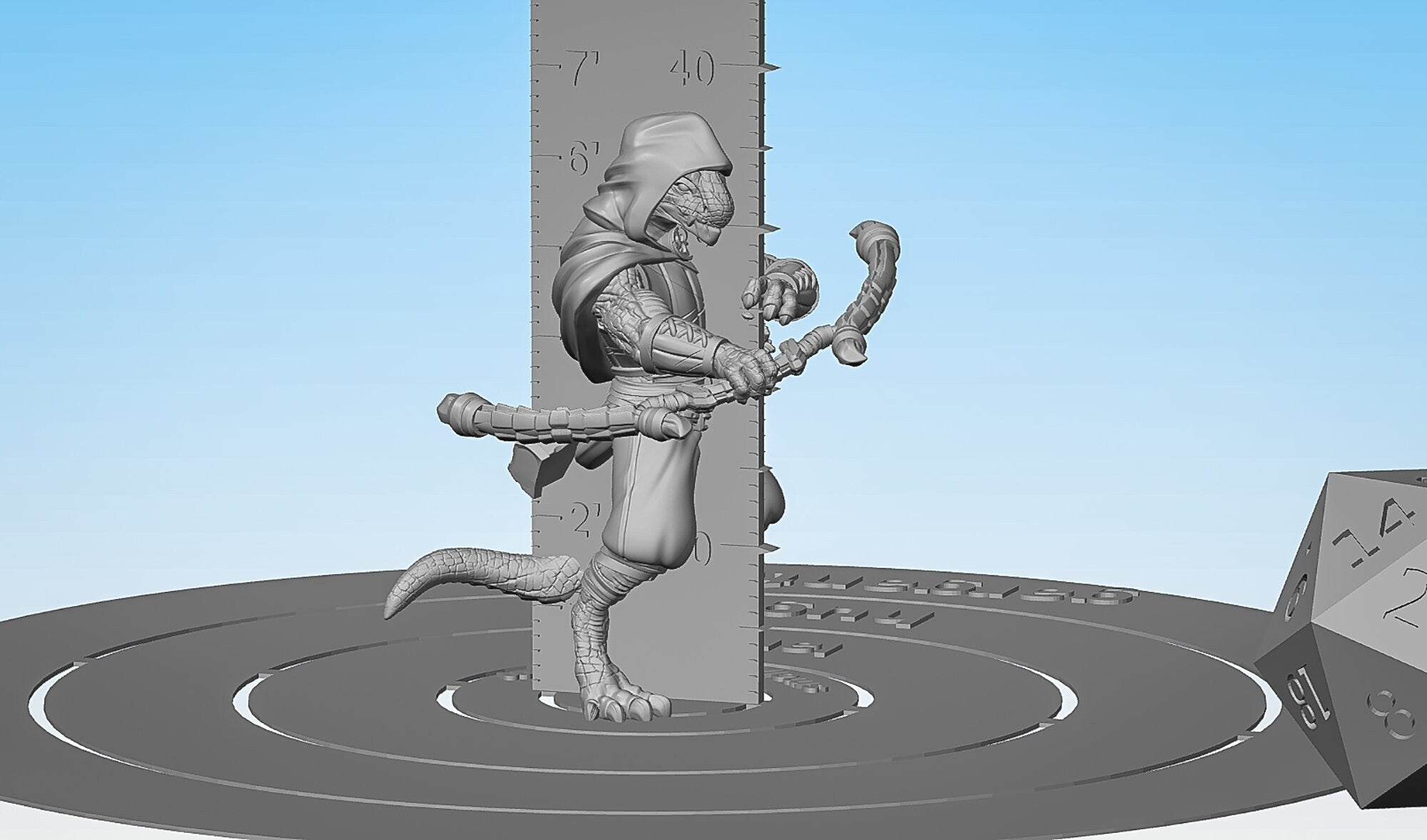 DRAGONBORN "Ranger Bow" | Dungeons and Dragons | DnD | Pathfinder | Tabletop | RPG | Hero Size | 28 mm-Role Playing Miniatures