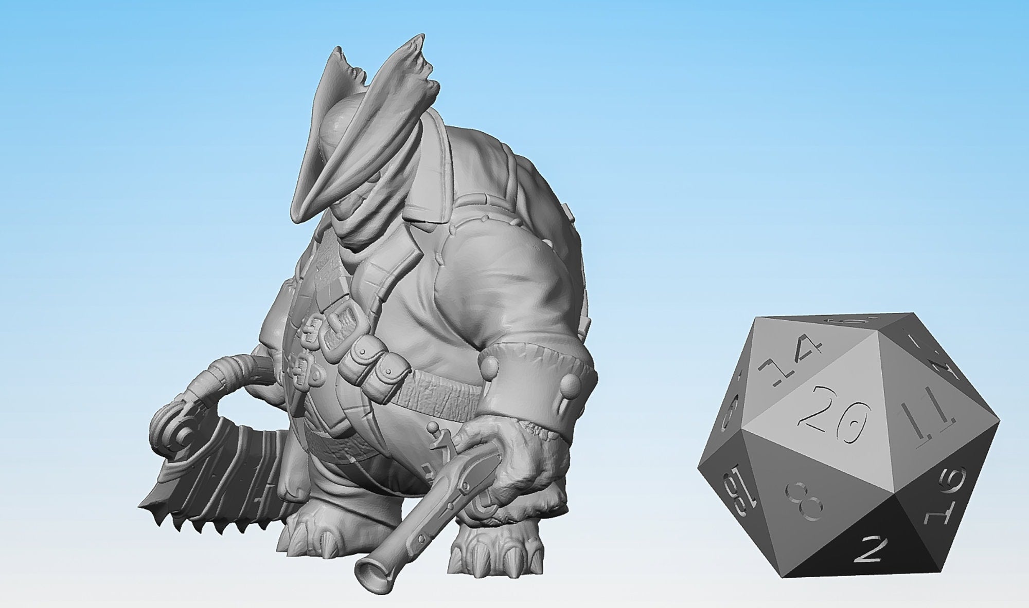 TORTLE "Witch Hunter" | Dungeons and Dragons | DnD | Pathfinder | Tabletop | RPG | Hero Size | 28 mm-Role Playing Miniatures
