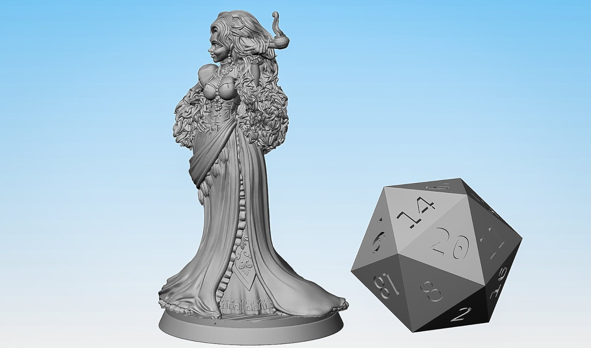 MADAME "Bordell" | Dungeons and Dragons | DnD | Pathfinder | Tabletop | RPG | Hero Size | 28 mm-Role Playing Miniatures