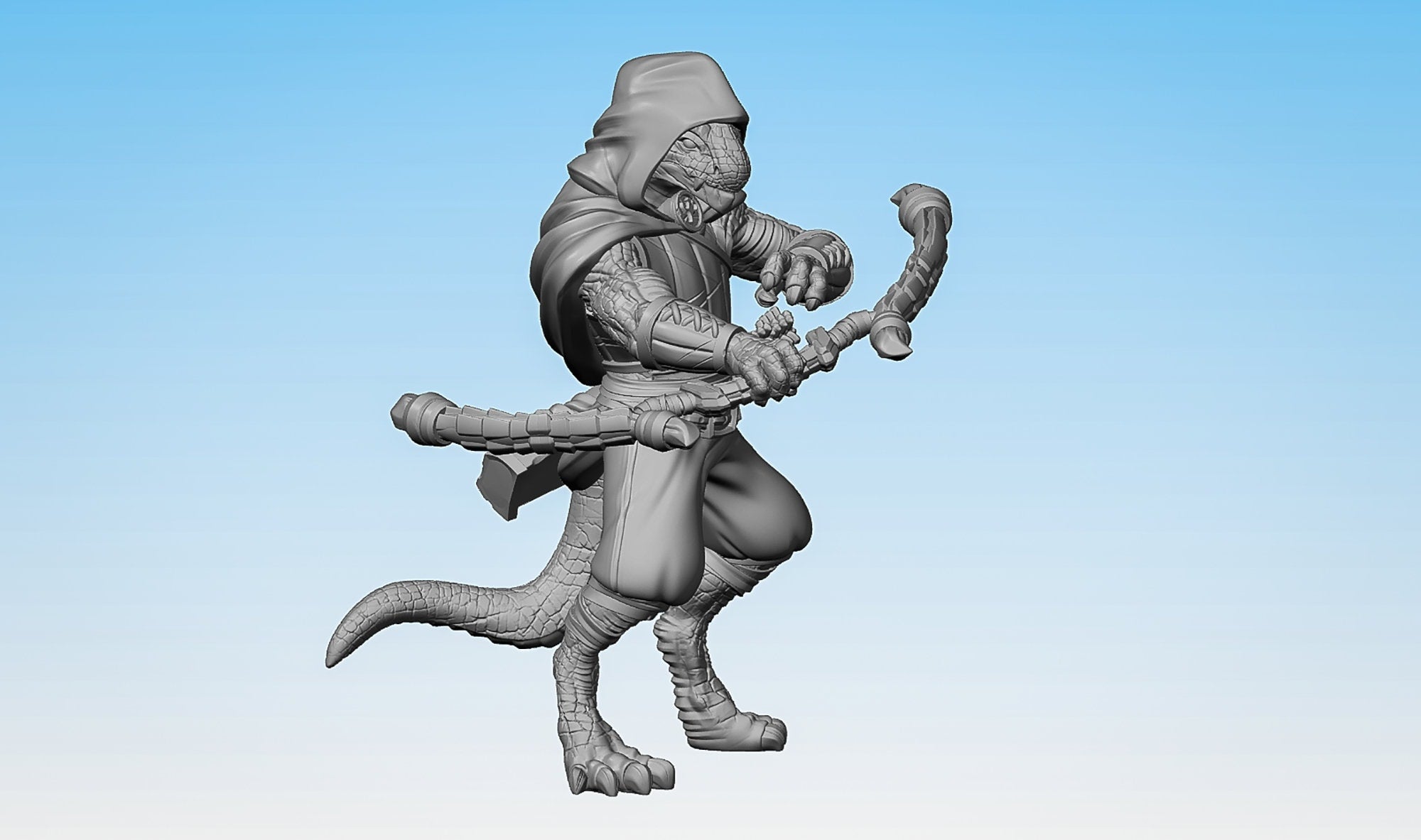 DRAGONBORN "Ranger Bow" | Dungeons and Dragons | DnD | Pathfinder | Tabletop | RPG | Hero Size | 28 mm-Role Playing Miniatures
