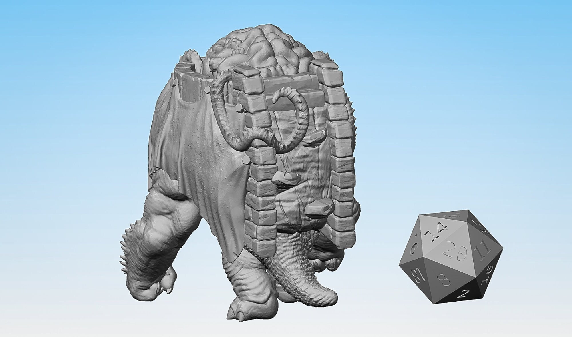 TORTLE "Mindflayer Brain" | Dungeons and Dragons | DnD | Pathfinder | Tabletop | RPG | Hero Size | 28 mm-Role Playing Miniatures