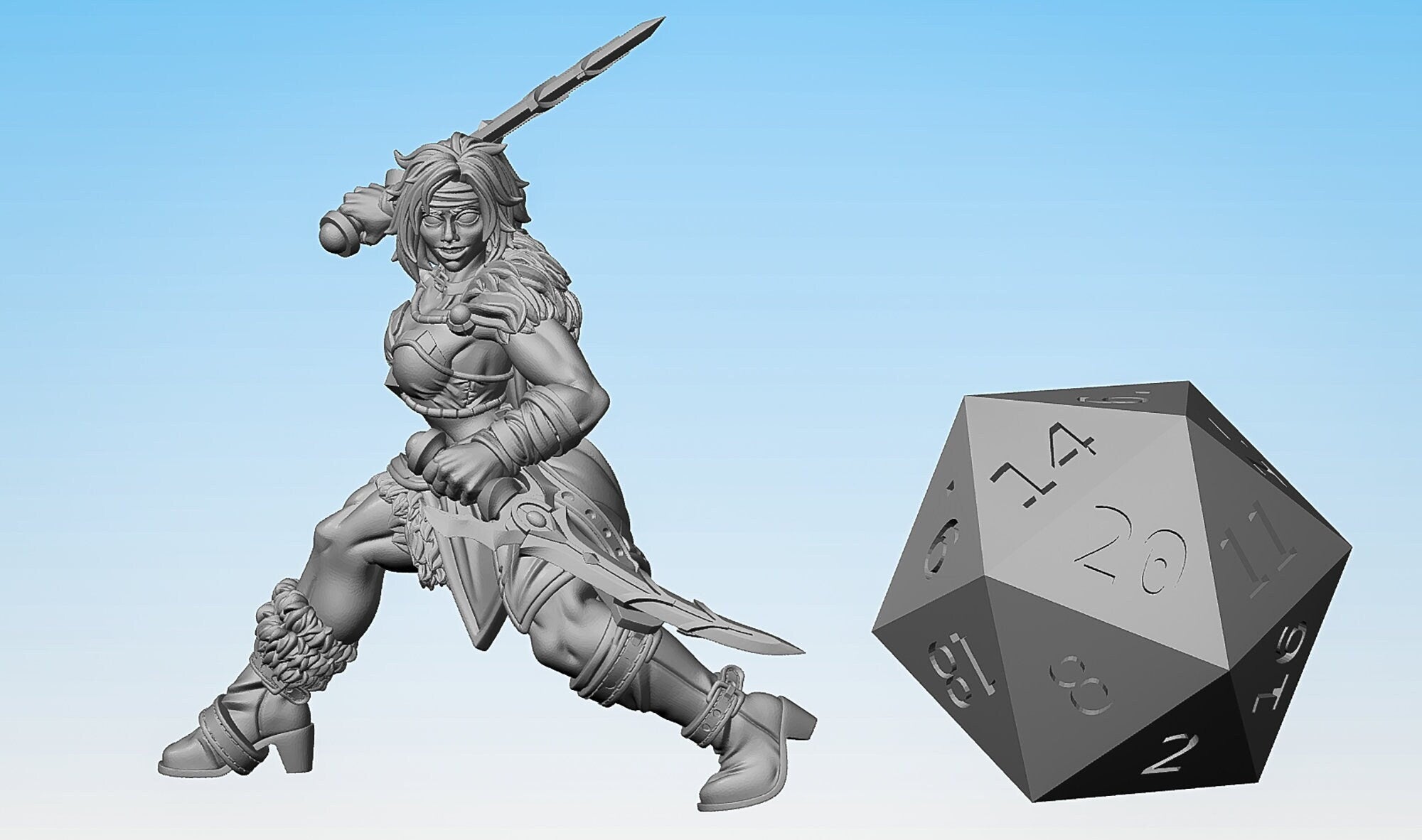 Rogue (w) "Verdant Rogue, Bladesong" | Dungeons and Dragons | DnD | Pathfinder | Tabletop | RPG | Hero Size | 28 mm-Role Playing Miniatures