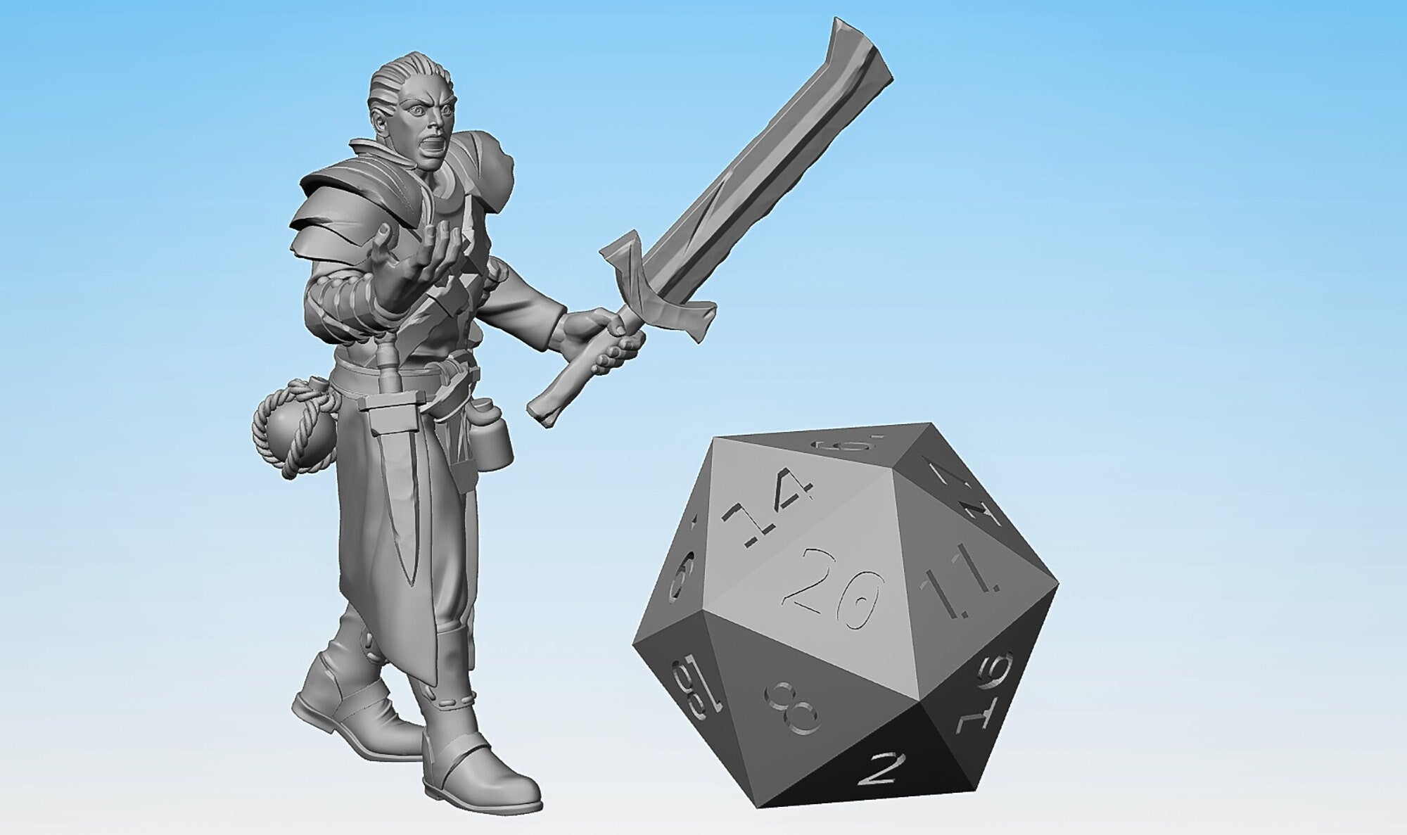 WITCH HUNTER (Witcher) "Harvester 02" | Dungeons and Dragons | DnD | Pathfinder | Tabletop | RPG | Hero Size | 28 mm-Role Playing Miniatures
