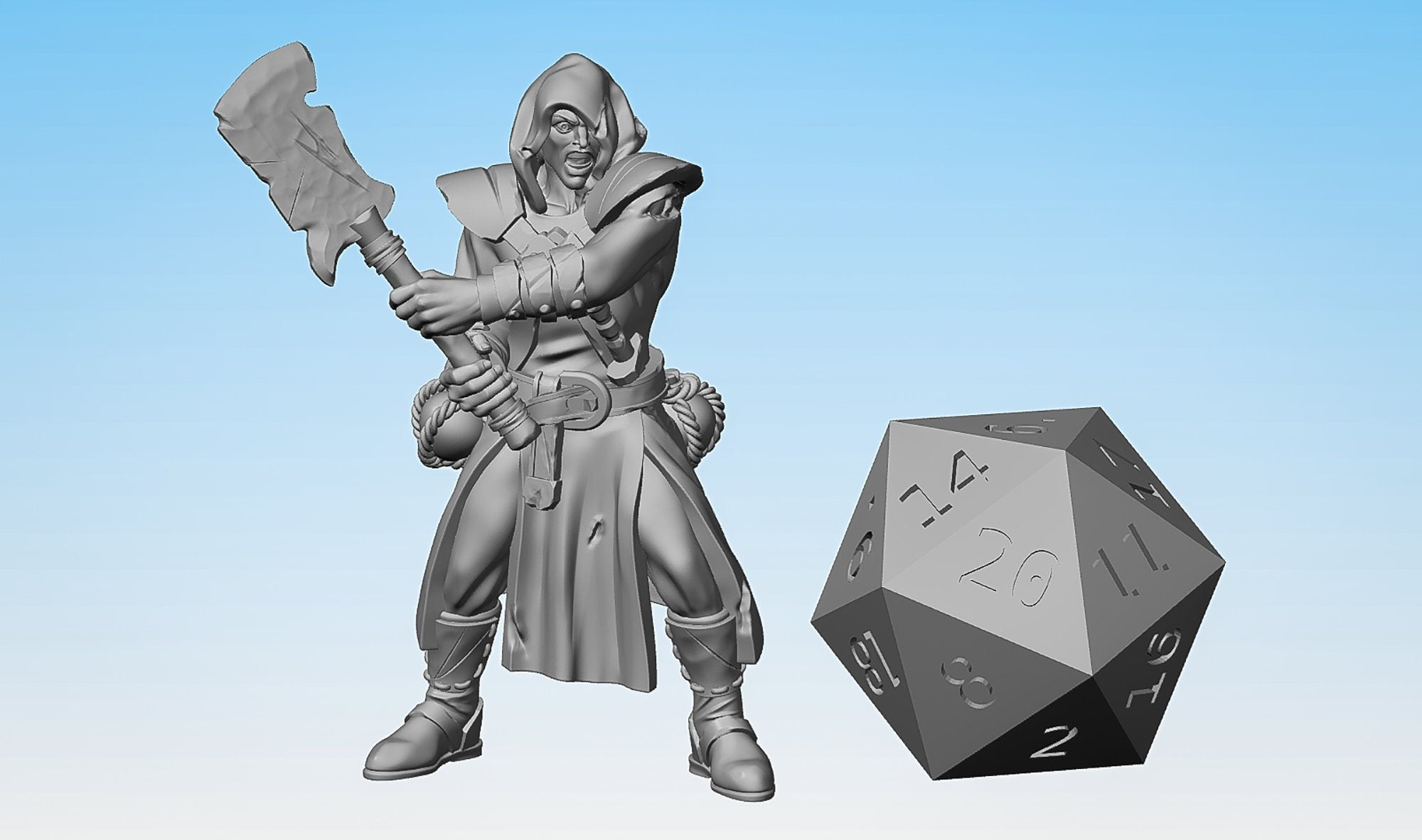 WITCH HUNTER (Witcher) "Harvester 04" | Dungeons and Dragons | DnD | Pathfinder | Tabletop | RPG | Hero Size | 28 mm-Role Playing Miniatures