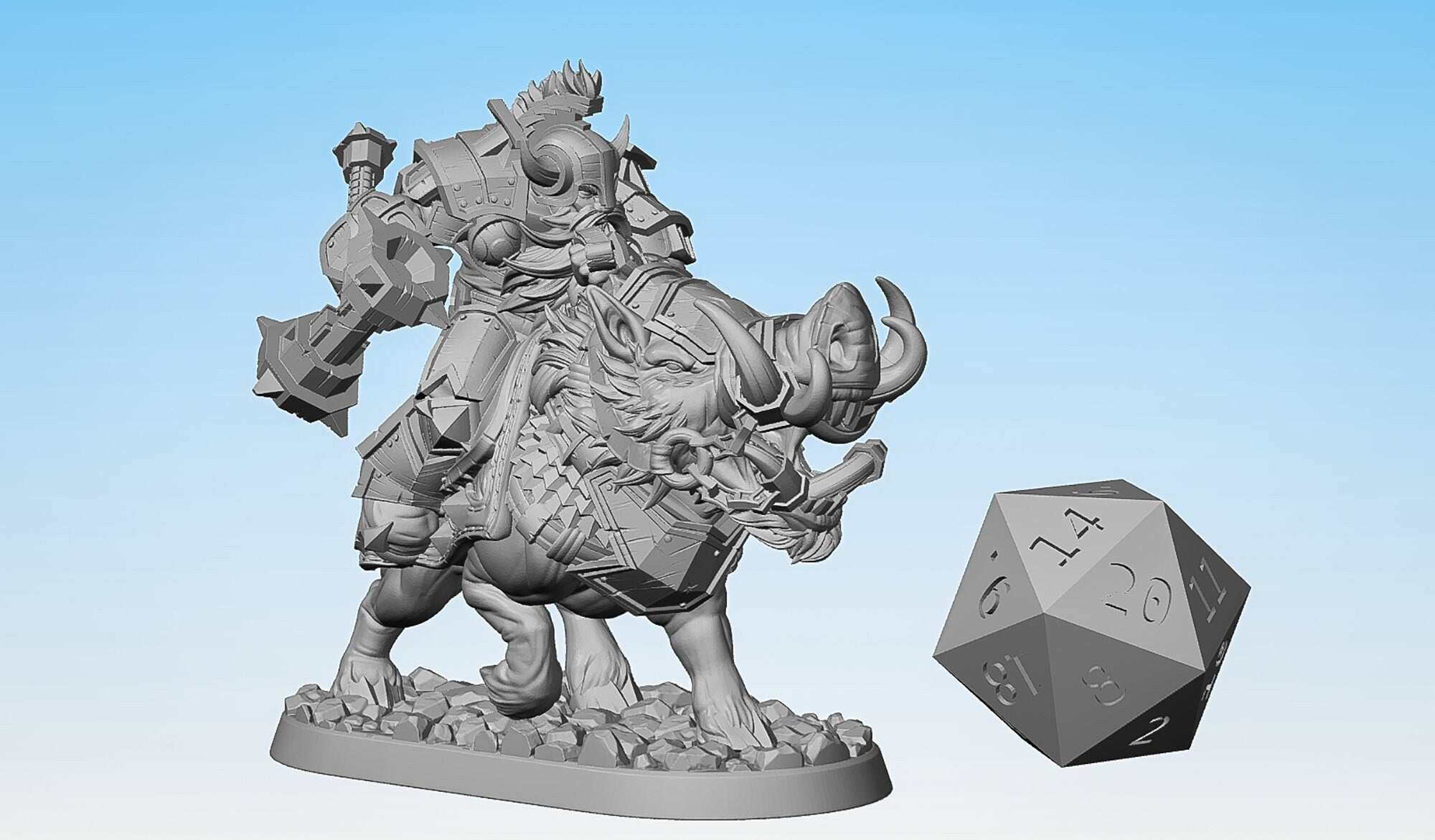 DWARF (m) "Beast Master" | Dungeons and Dragons | DnD | Pathfinder | Tabletop | RPG | Hero Size | 28 mm-Role Playing Miniatures