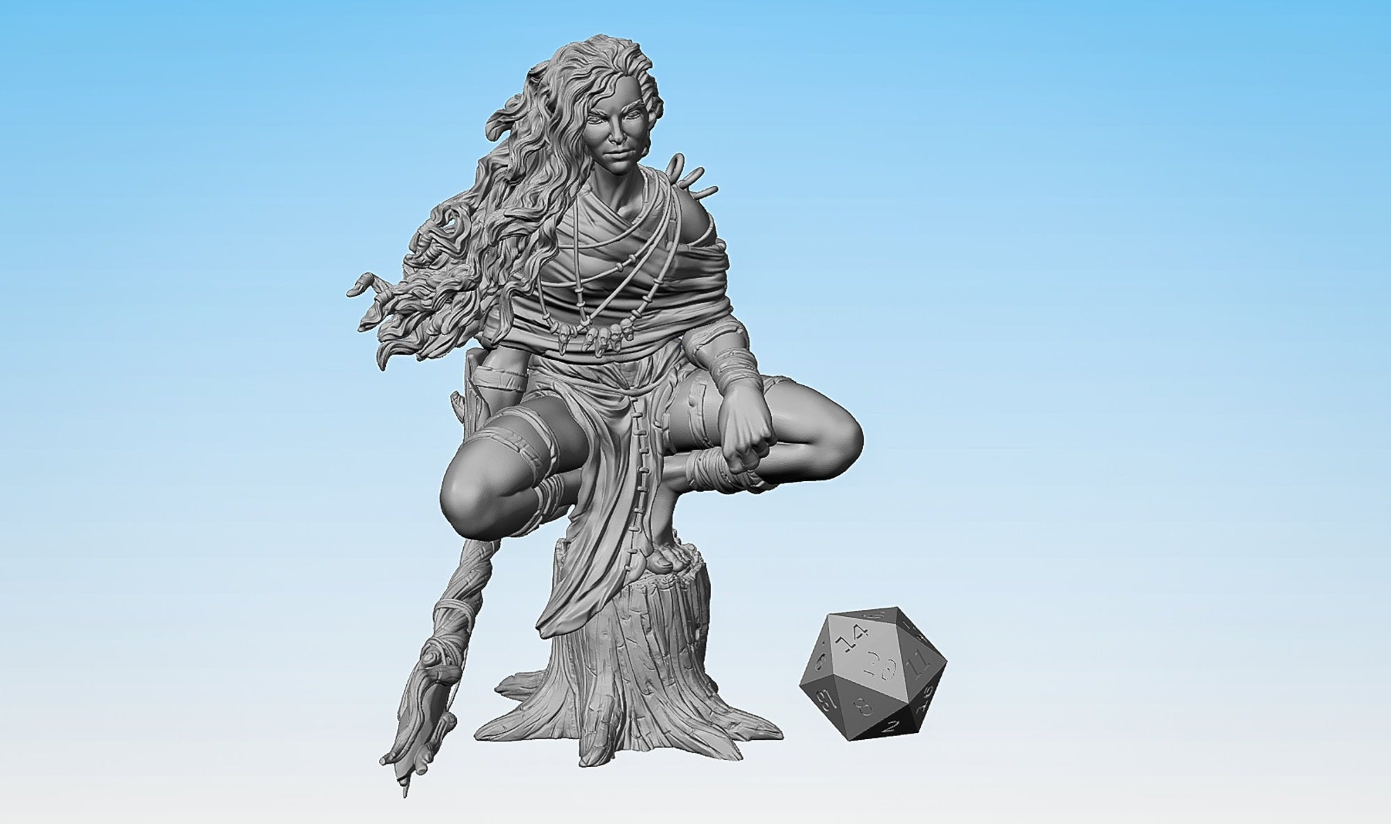 FOREST GIANT "Guardian" | Dungeons and Dragons | DnD | Pathfinder | Tabletop | RPG | Hero Size | 28 mm-Role Playing Miniatures