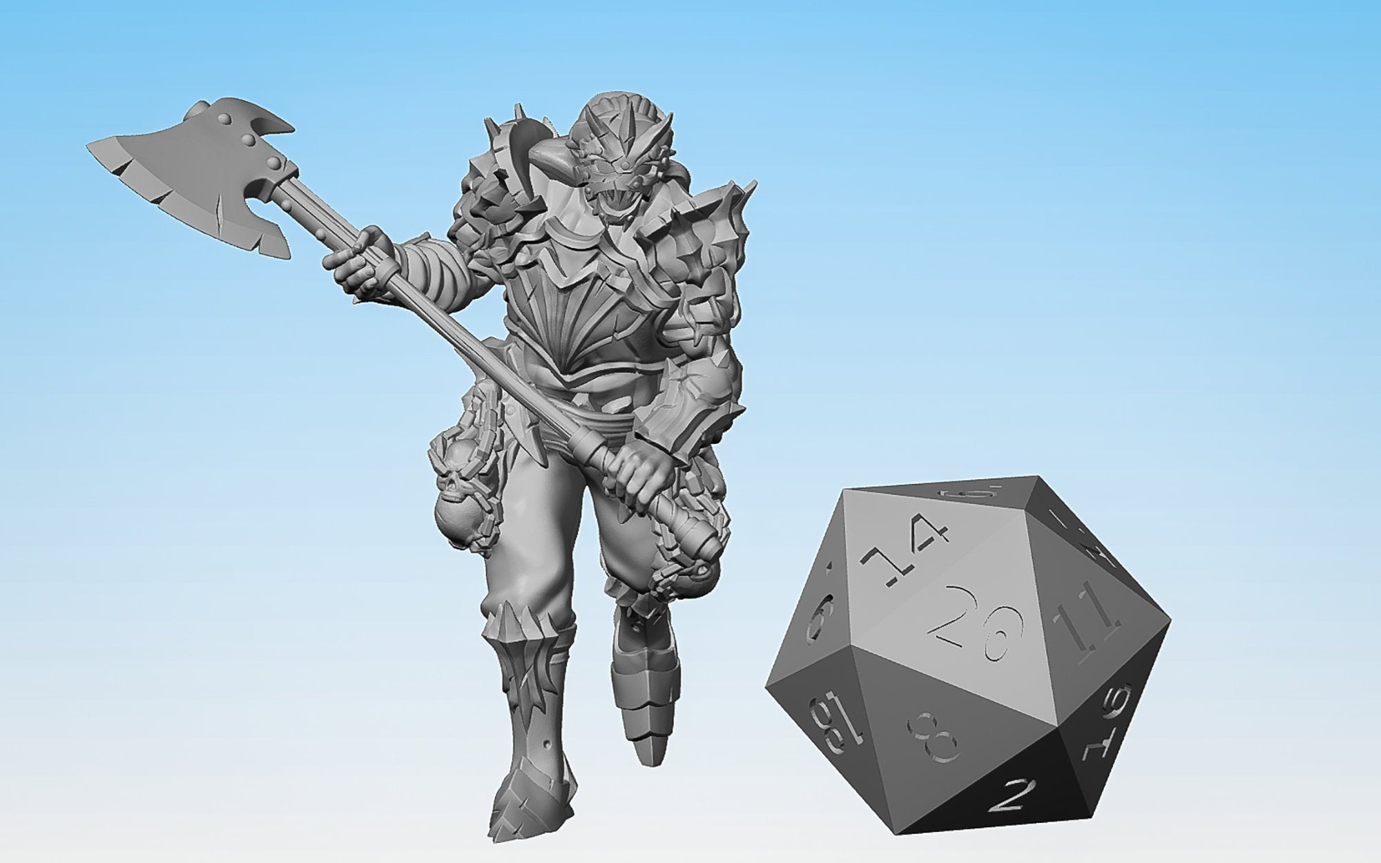 FIGHTER "Wasteland Marauder A" | Dungeons and Dragons | DnD | Pathfinder | Tabletop | RPG | Hero Size | 28 mm-Role Playing Miniatures