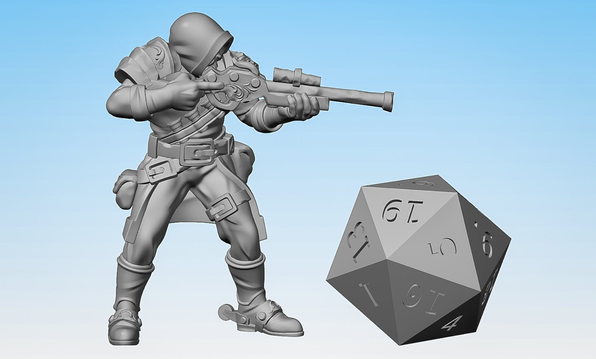 ARTIFICER "Gunslinger C" | Dungeons and Dragons | | DnD | Pathfinder | Tabletop | RPG | Hero Size | 28 mm-Role Playing Miniatures