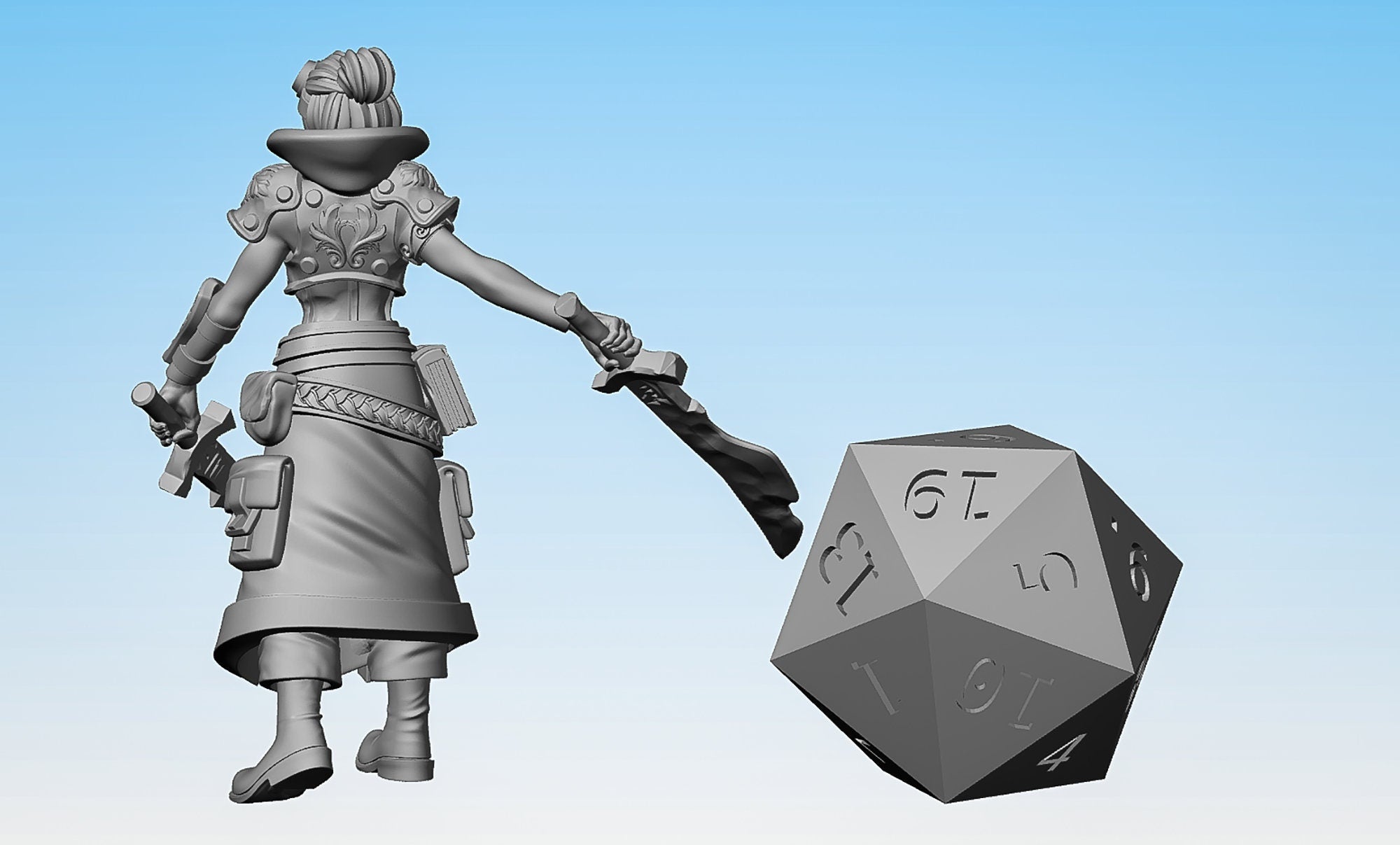 ARTIFICER "Tome Caster Head 02" (3 Versions) | Dungeons and Dragons | | DnD | Pathfinder | Tabletop | RPG | Hero Size | 28 mm-Role Playing Miniatures