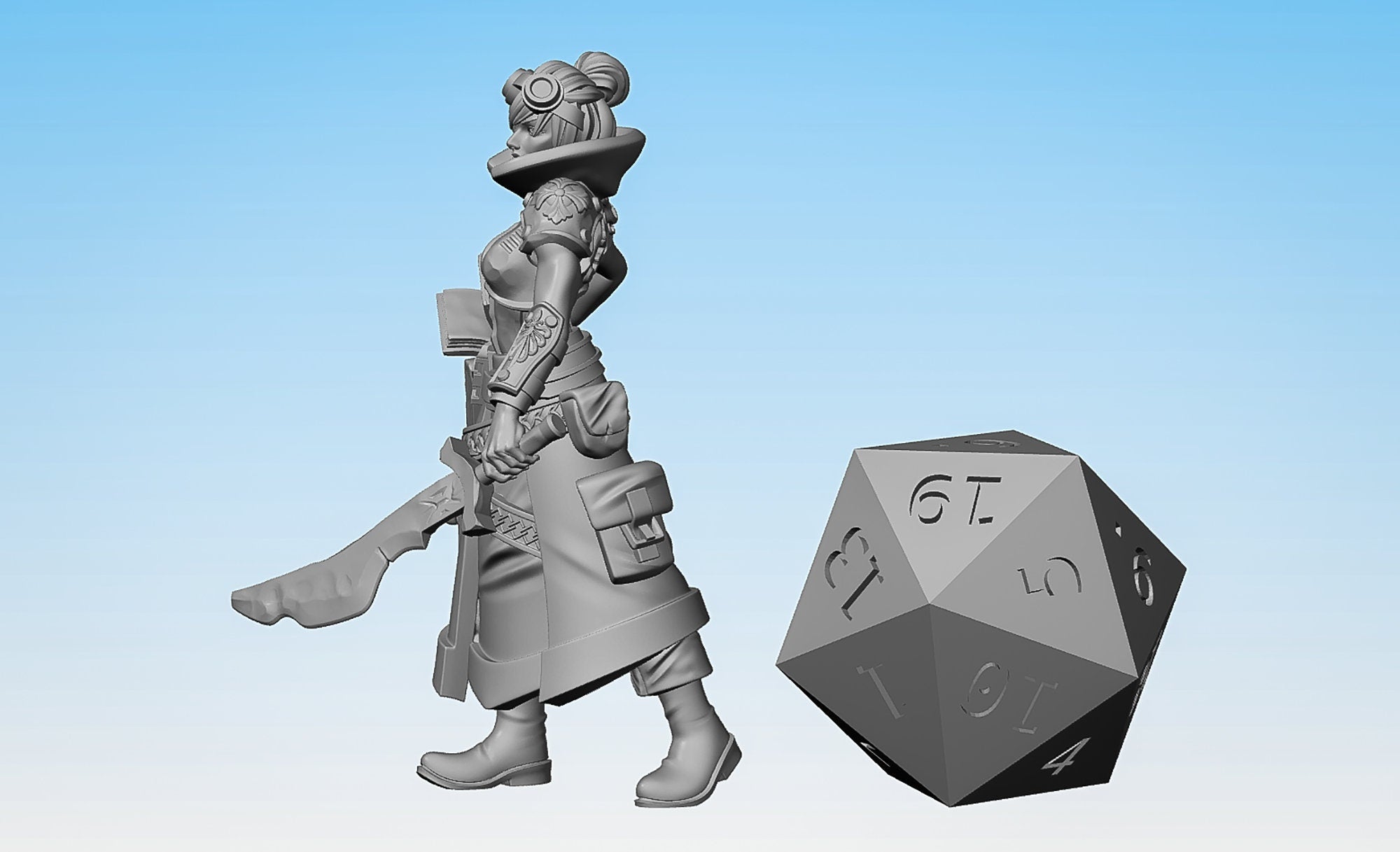 ARTIFICER "Tome Caster Head 02" (3 Versions) | Dungeons and Dragons | | DnD | Pathfinder | Tabletop | RPG | Hero Size | 28 mm-Role Playing Miniatures