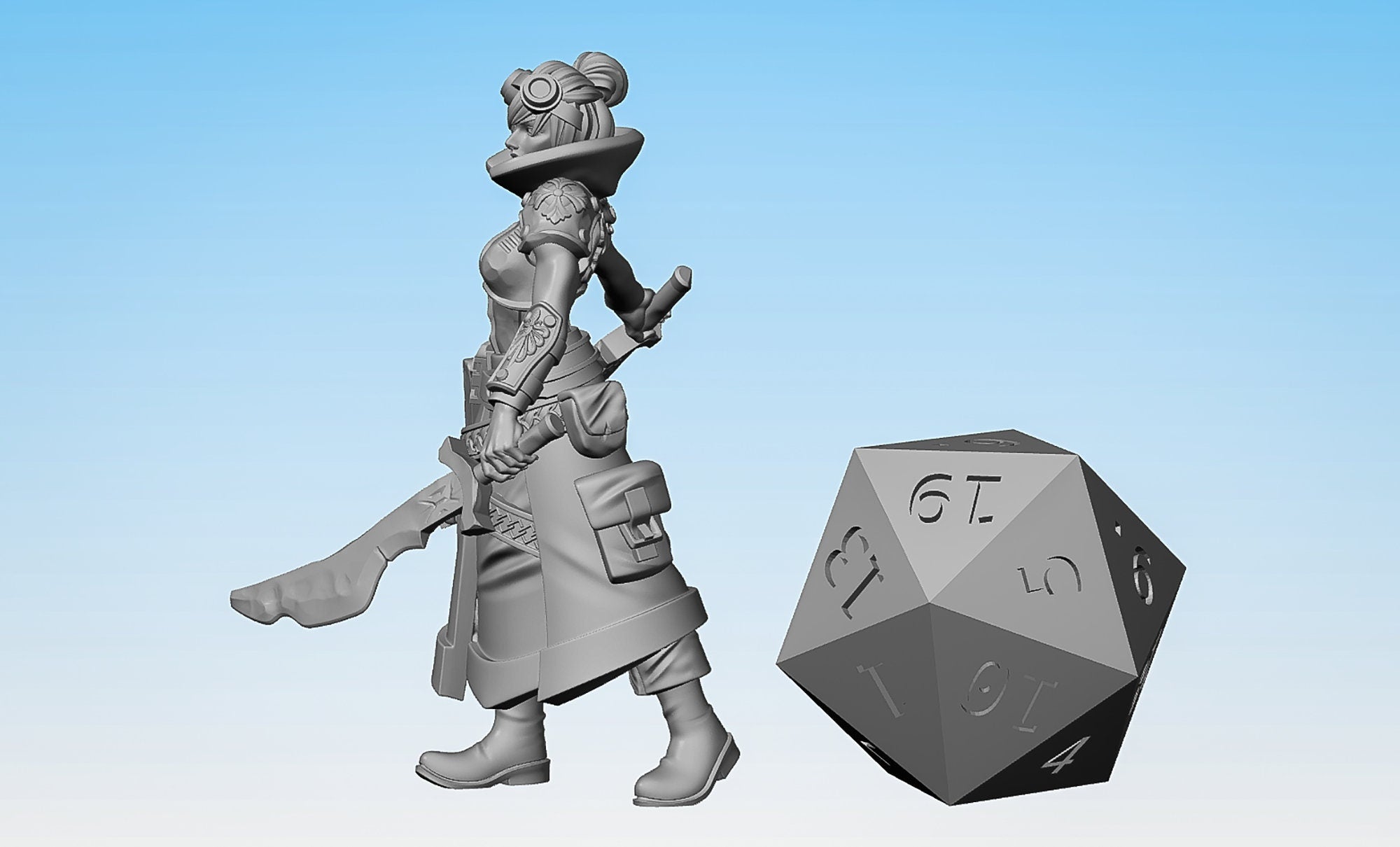 ARTIFICER "Tome Caster Head 02" (3 Versions) | Dungeons and Dragons | | DnD | Pathfinder | Tabletop | RPG | Hero Size | 28 mm-Role Playing Miniatures