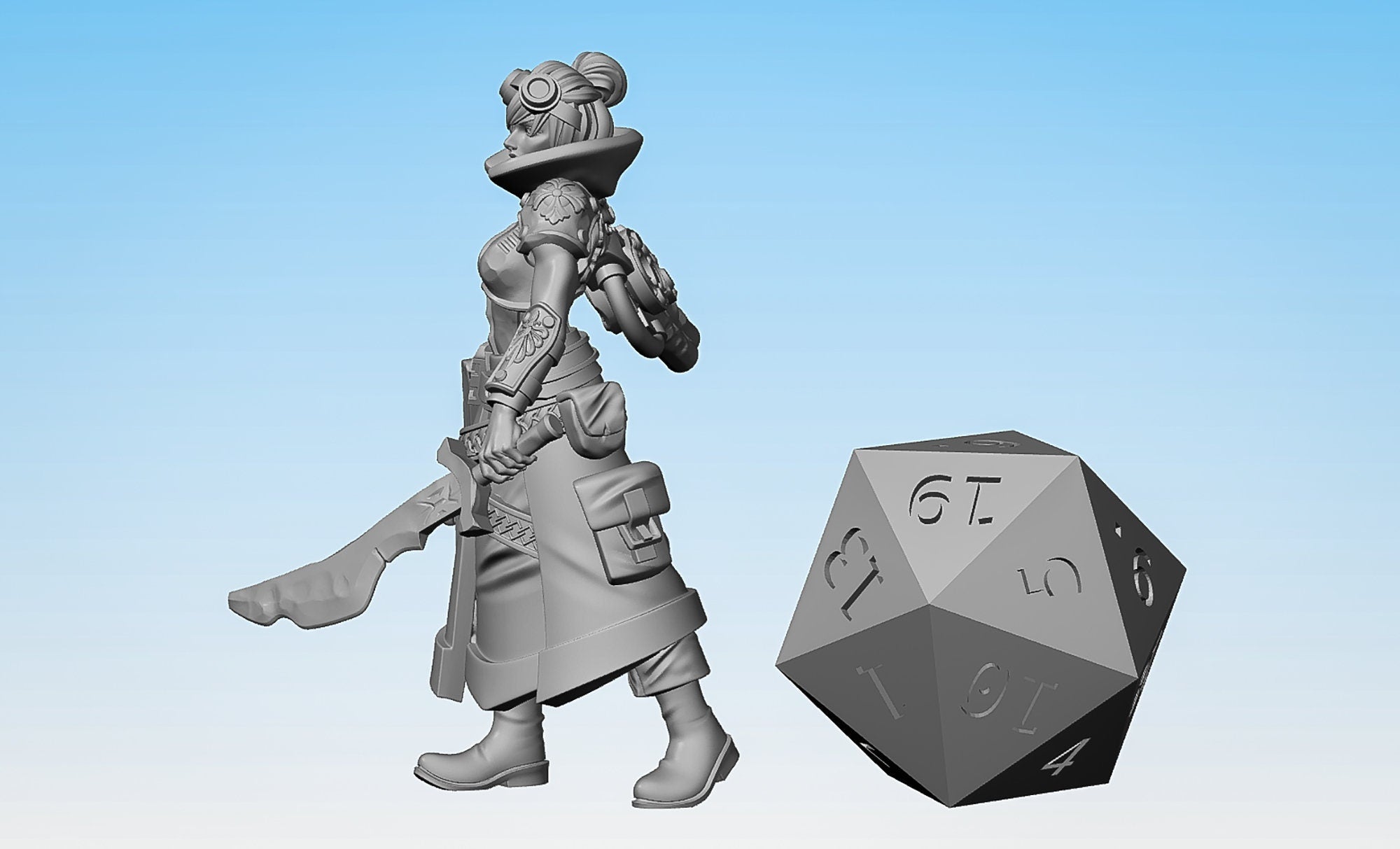 ARTIFICER "Tome Caster Head 02" (3 Versions) | Dungeons and Dragons | | DnD | Pathfinder | Tabletop | RPG | Hero Size | 28 mm-Role Playing Miniatures