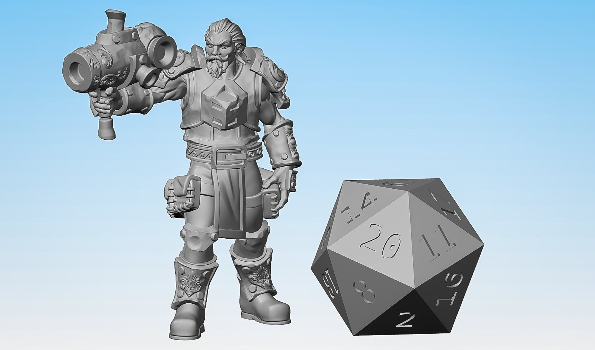ARTIFICER "Grenadier C" | Dungeons and Dragons | | DnD | Pathfinder | Tabletop | RPG | Hero Size | 28 mm-Role Playing Miniatures