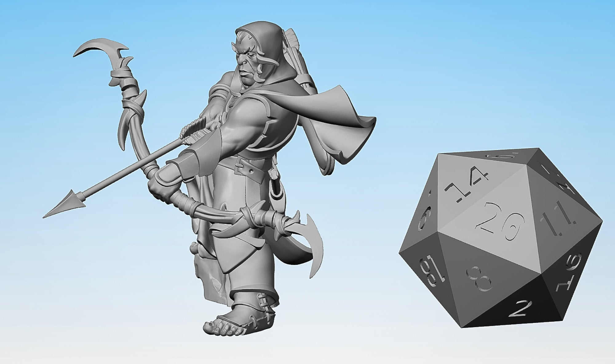 HOBGOBLIN "Ranger" | Dungeons and Dragons | DnD | Pathfinder | Tabletop | RPG | Hero Size | 28 mm-Role Playing Miniatures