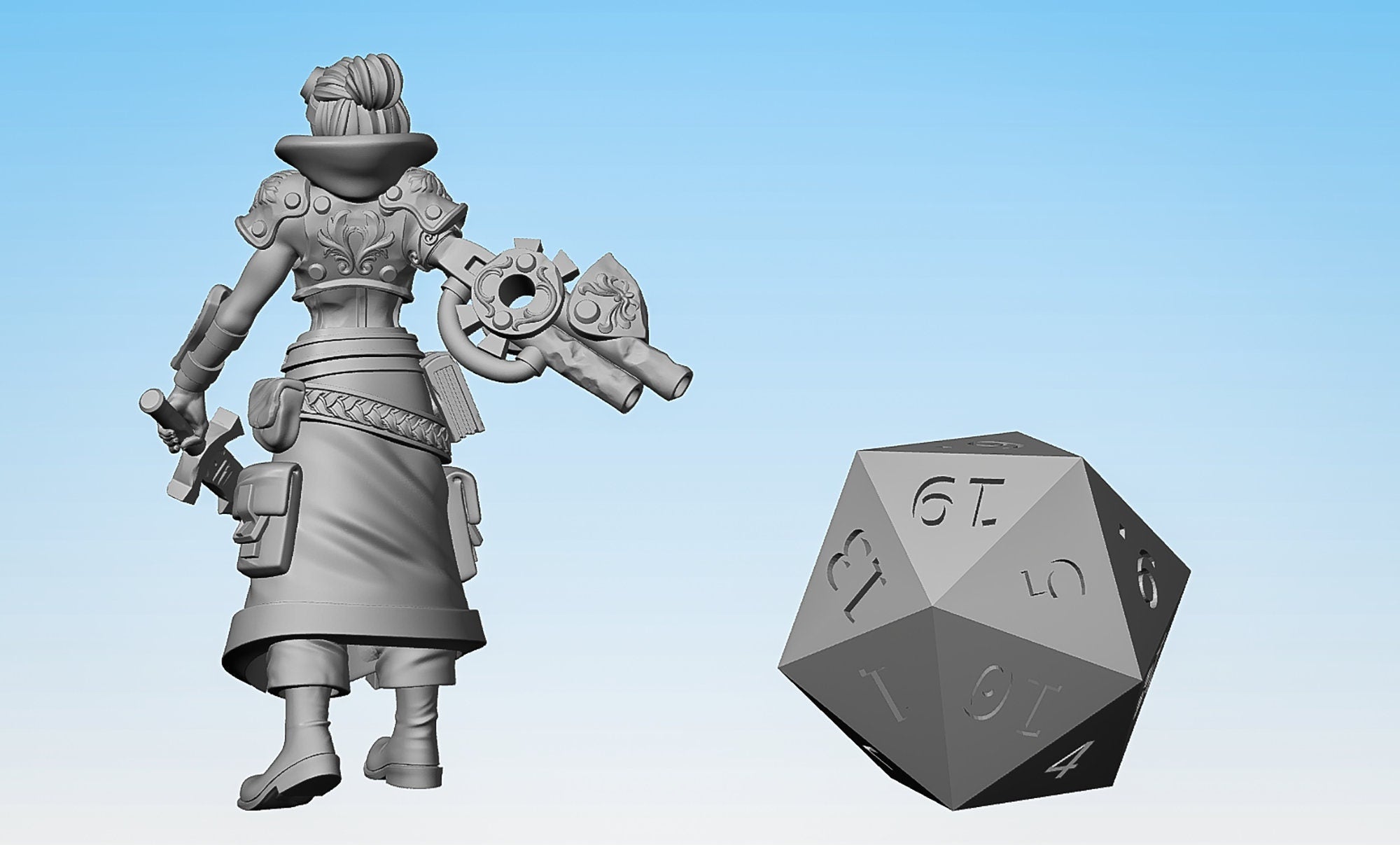 ARTIFICER "Tome Caster Head 02" (3 Versions) | Dungeons and Dragons | | DnD | Pathfinder | Tabletop | RPG | Hero Size | 28 mm-Role Playing Miniatures