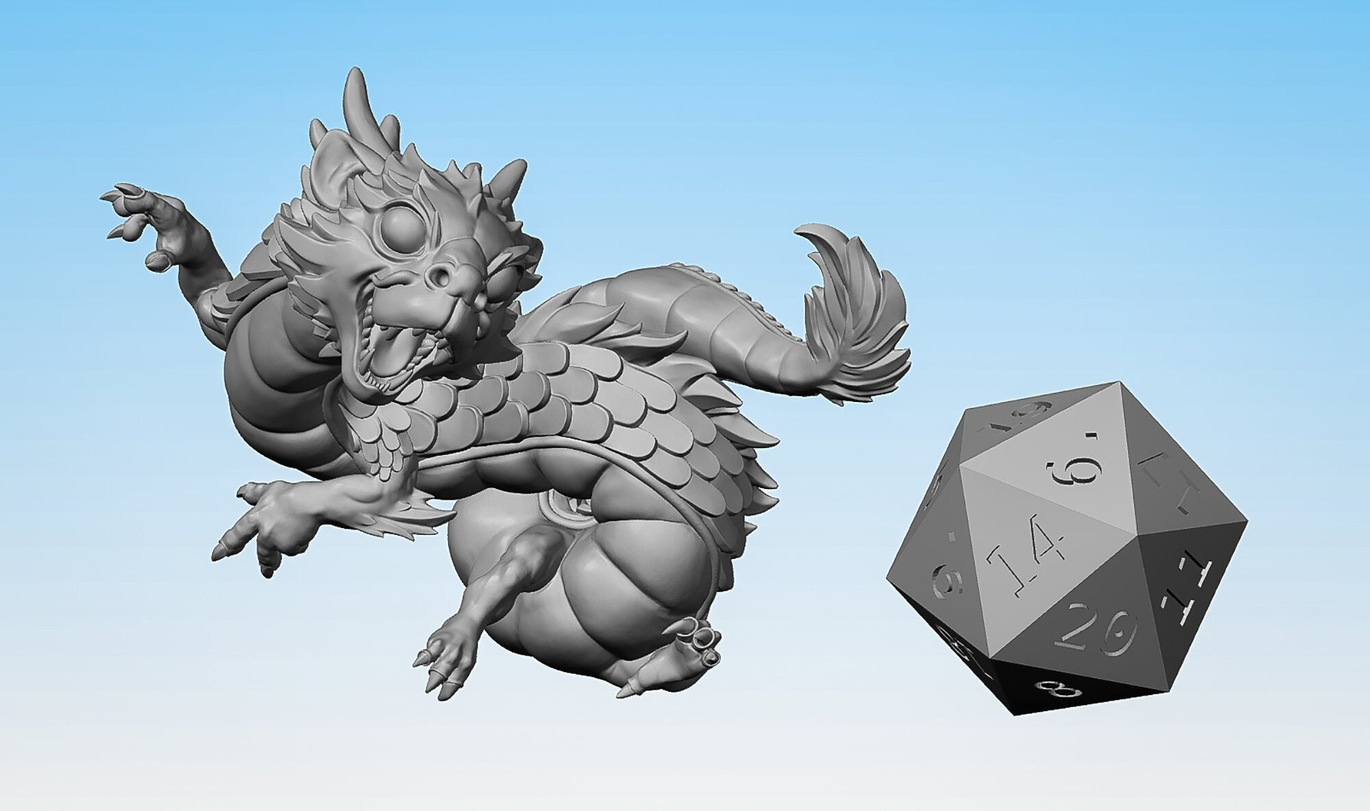 DRAGON BABY "Chinese" | Dungeons and Dragons | DnD | Pathfinder | Tabletop | RPG | Hero Size | 28 mm-Role Playing Miniatures