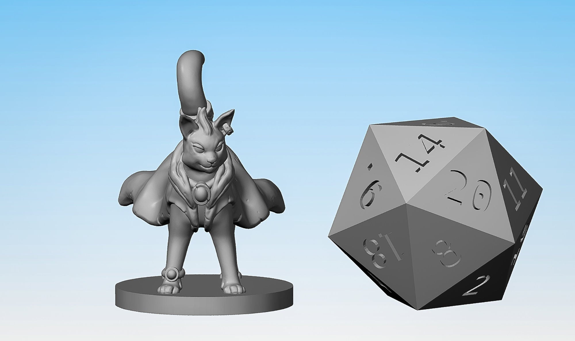 CAT FAMILIAR "Mage" | Dungeons and Dragons | DnD | Pathfinder | Tabletop | RPAG | Hero Size | 28 mm-Role Playing Miniatures