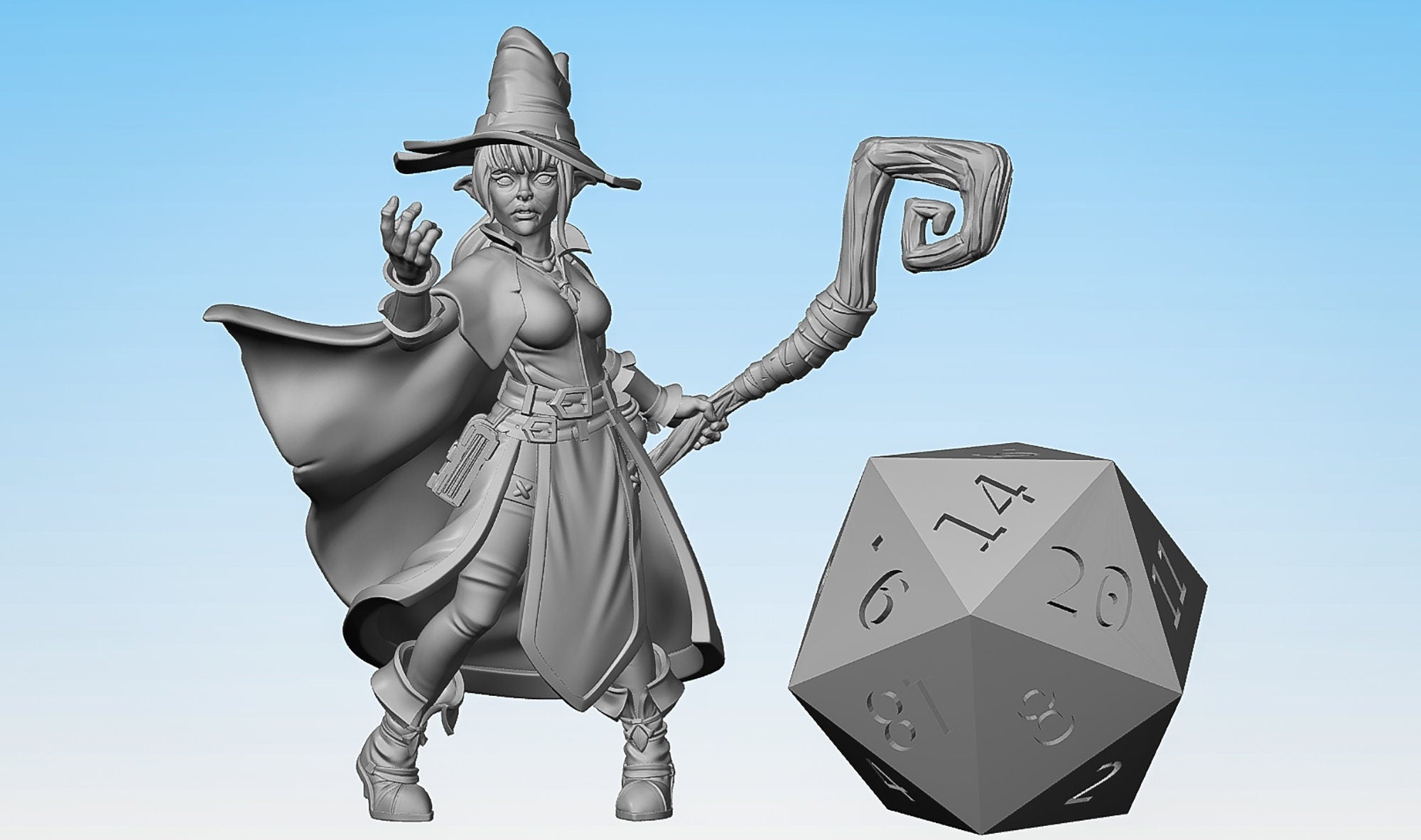 WITCH SORCERESS "Adventurer Witch"-Role Playing Miniatures