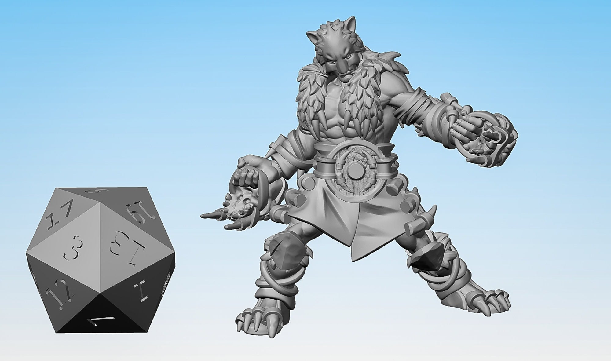 Beast Master "Claws"-Role Playing Miniatures