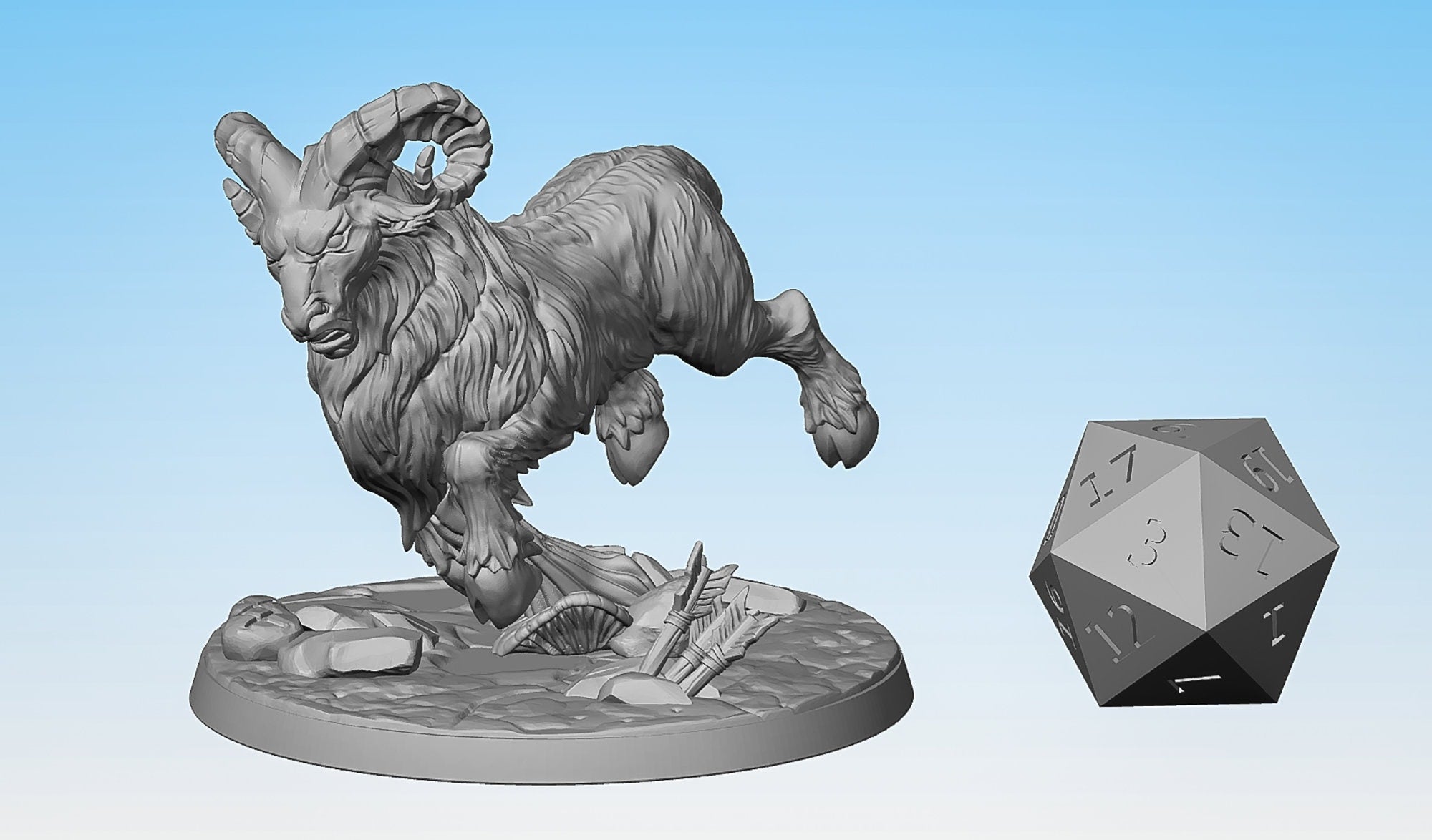GIANT RAM (D)-Role Playing Miniatures