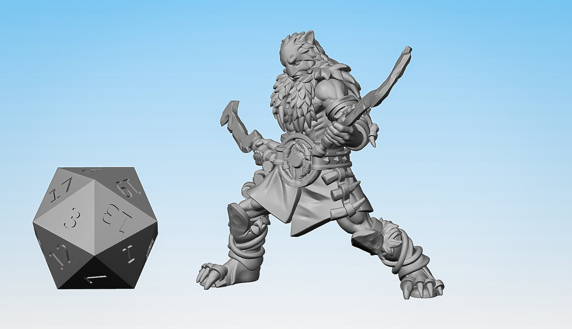 Beast Master "Swords"-Role Playing Miniatures