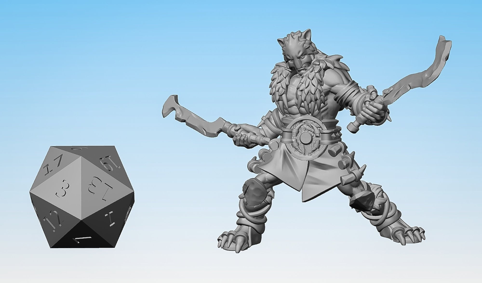 Beast Master "Swords"-Role Playing Miniatures
