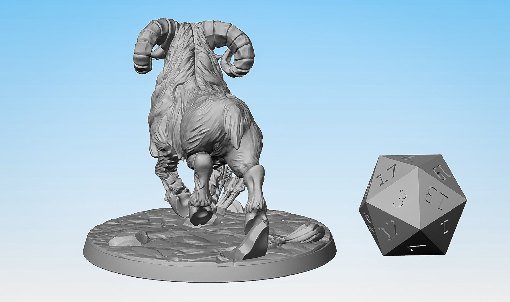 GIANT RAM (B)-Role Playing Miniatures