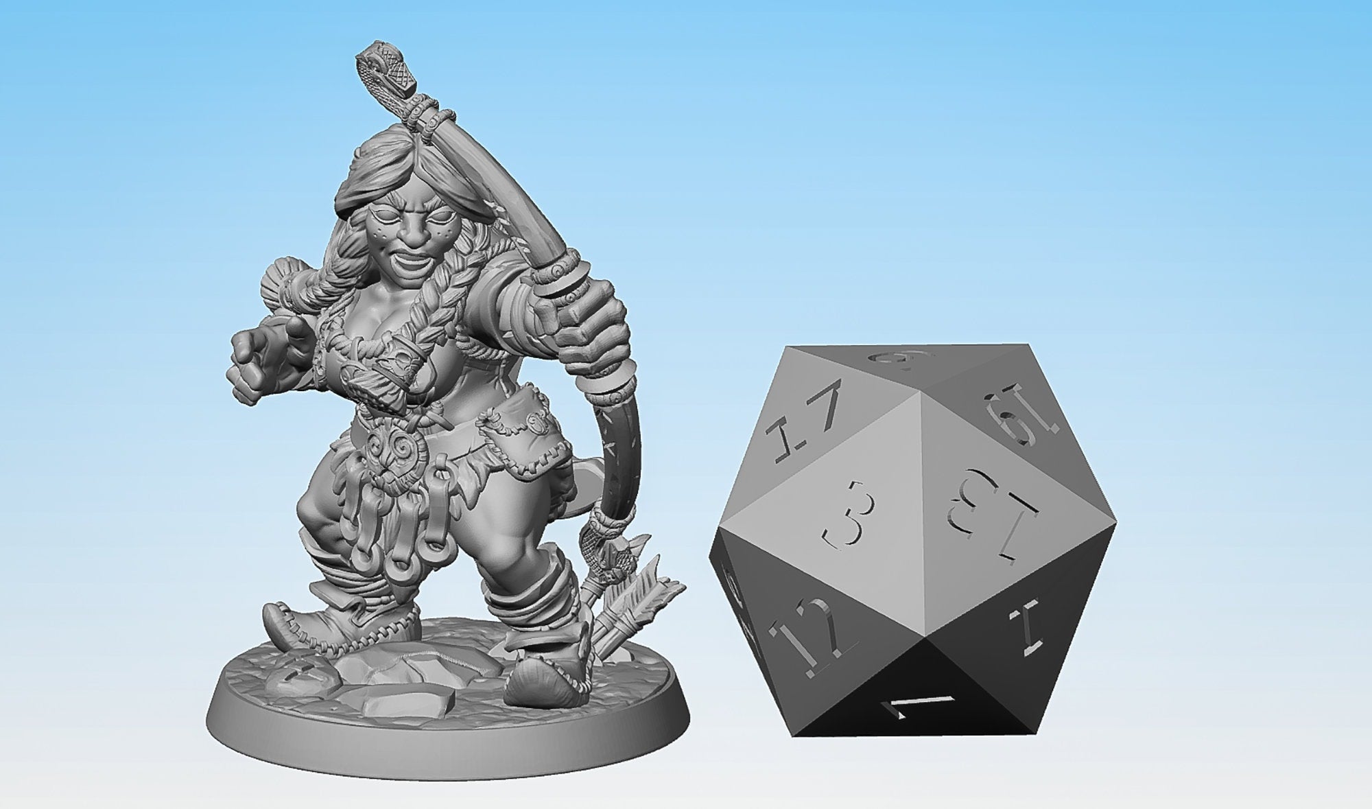 DWARF Mountaineer (f) "F" Ranger-Role Playing Miniatures