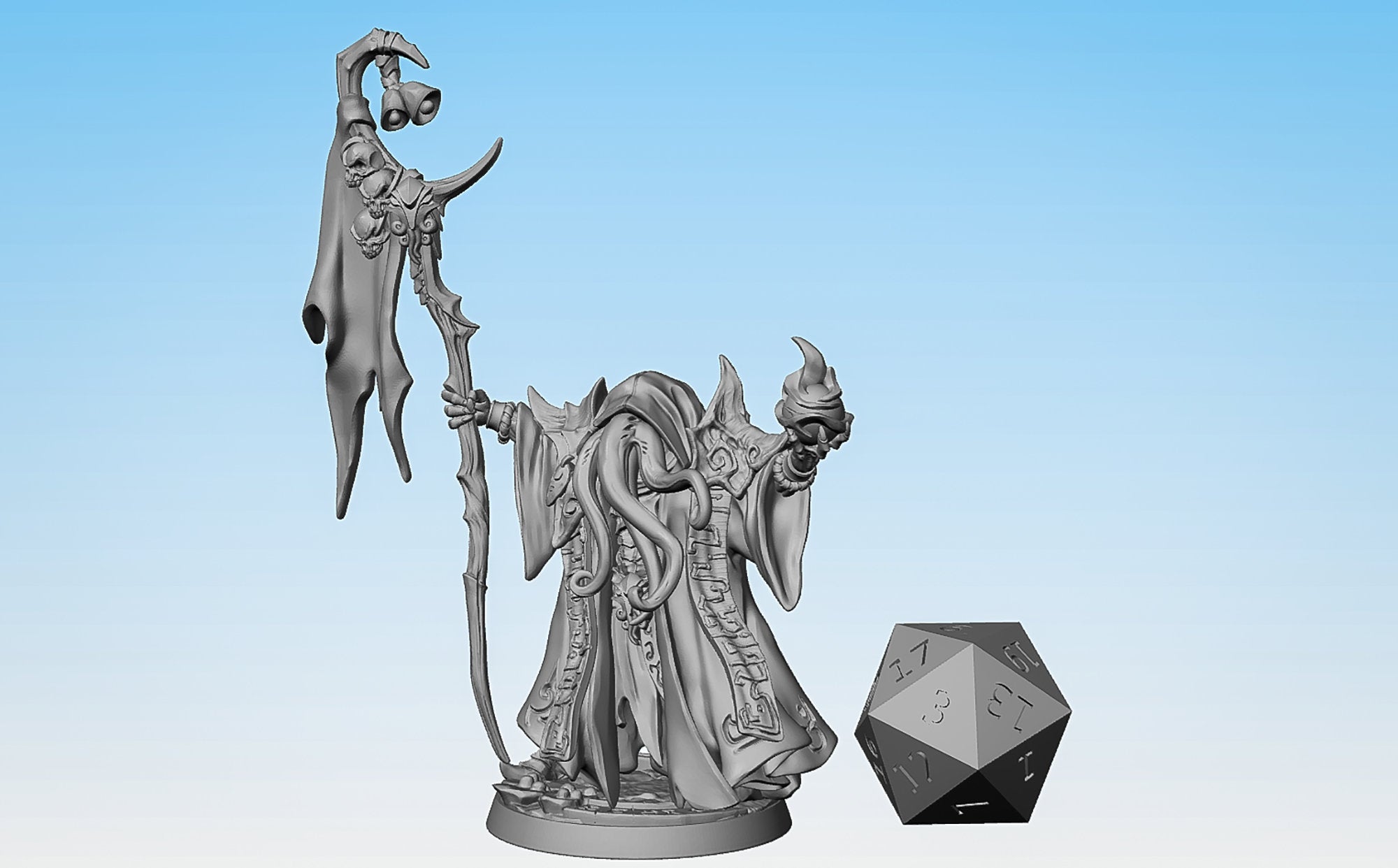 MINDFLAYER Illithid "House Mora Slathaai D" | Dungeons and Dragons | DnD | Pathfinder | Tabletop | RPG | Hero Size | 28 mm-Role Playing Miniatures
