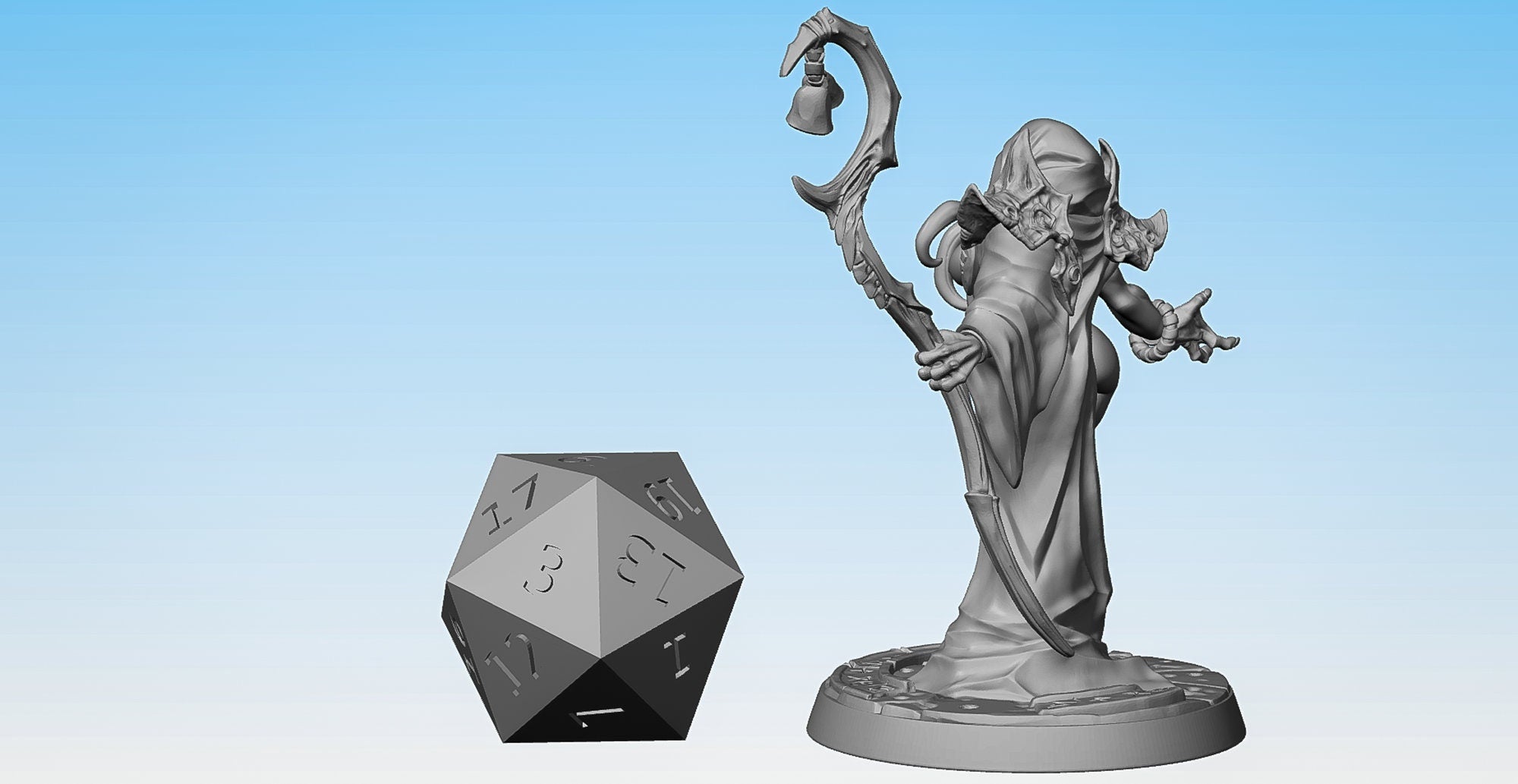 SEXY PINUP "Slithis the Enchantress" Mindflayer Illithid (2 Versions & Sizes) | Dungeons and Dragons | DnD | Pathfinder | Tabletop | RPG-Role Playing Miniatures