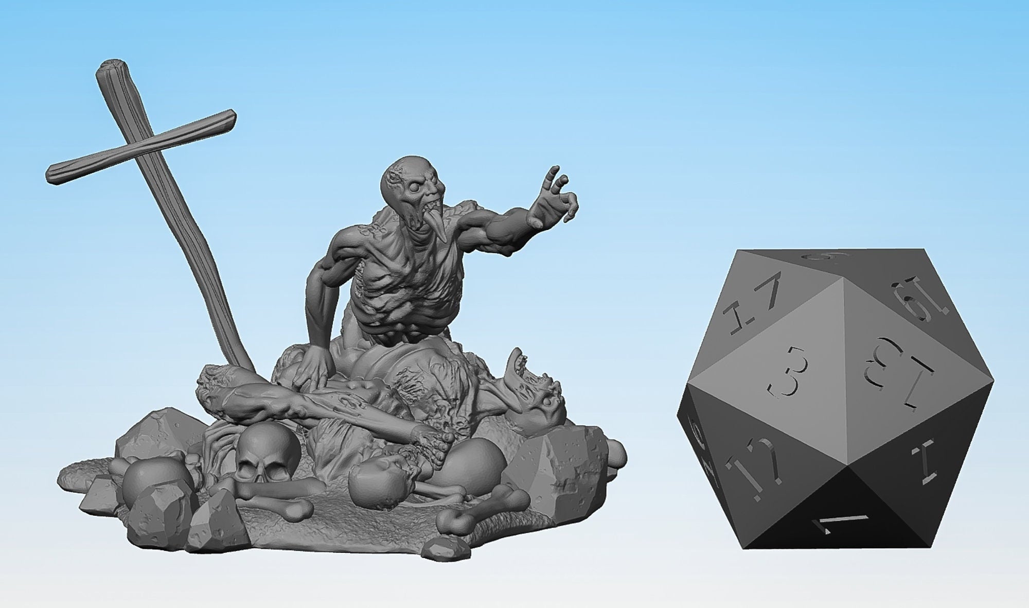 UNDEAD GRAVE "Rise" | Props | Dungeons and Dragons | DnD | Pathfinder | Tabletop | RPG | Hero Size | 28 mm-Role Playing Miniatures
