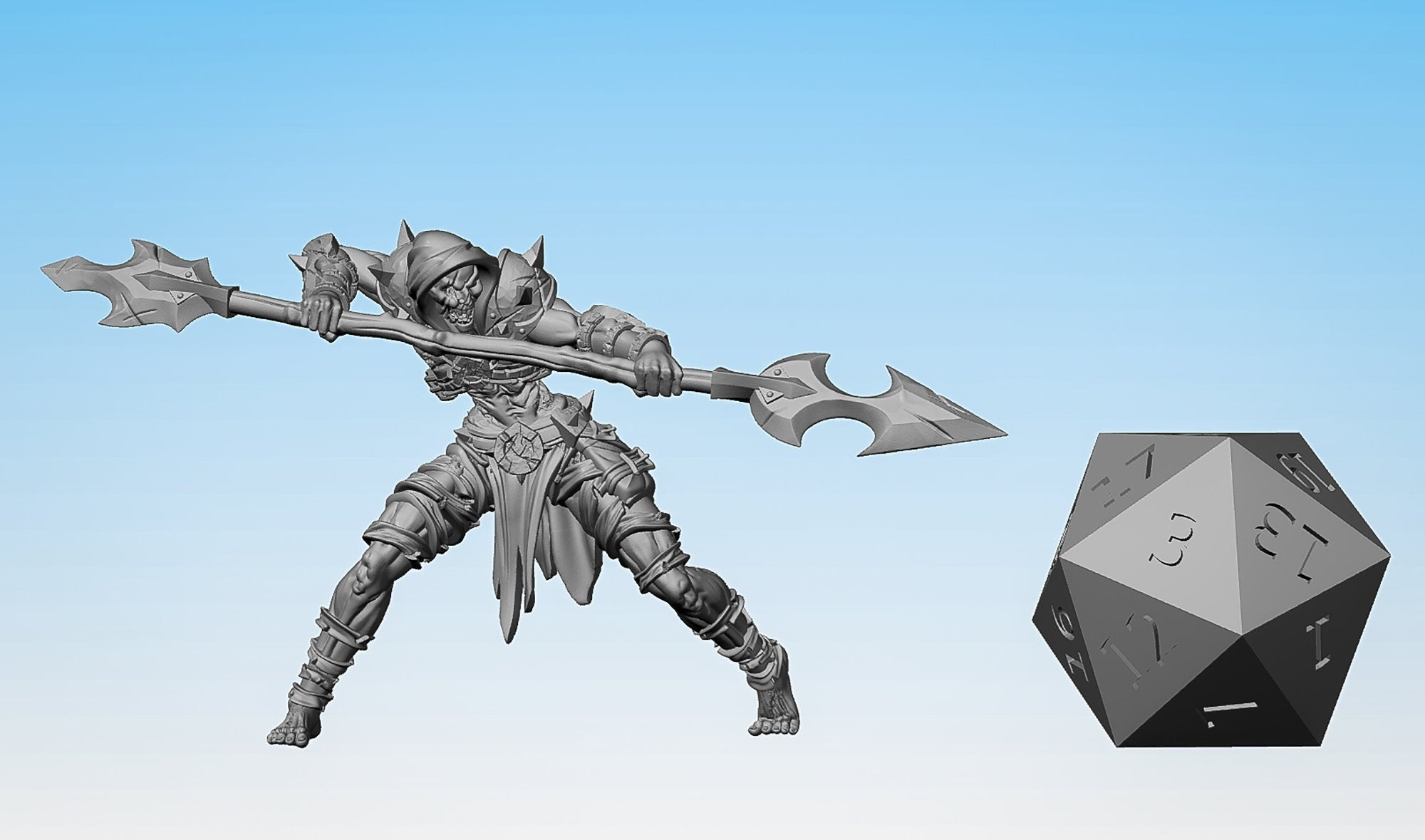 REANIMATED UNDEAD Ranger "B" | Dungeons and Dragons | DnD | Pathfinder | Tabletop | RPG | Hero Size | 28 mm-Role Playing Miniatures