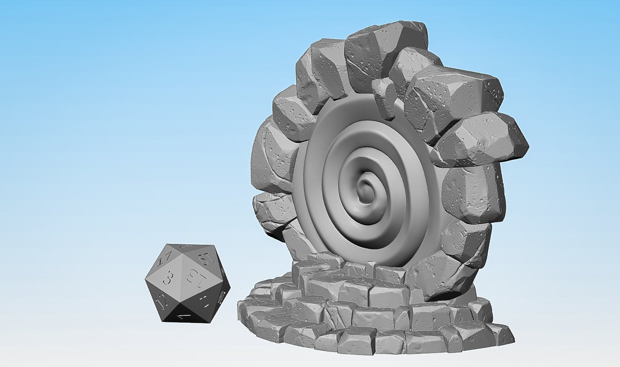MAGIC PORTAL | Props | Dungeons and Dragons | DnD | Pathfinder | Tabletop | RPG | Hero Size | 28 mm-Role Playing Miniatures