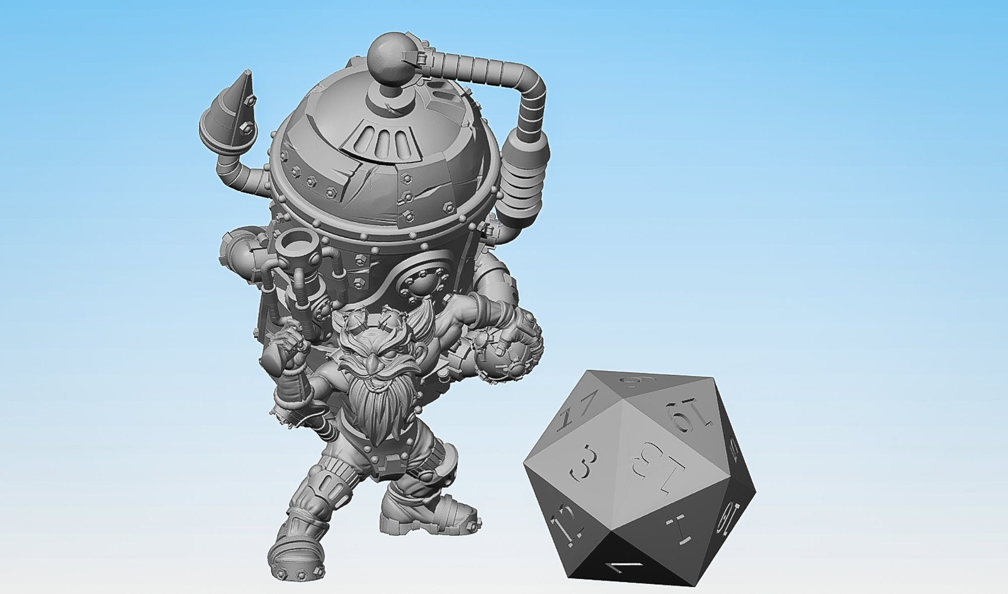 GNOME SCIENTIST | Dungeons and Dragons | DnD | Pathfinder | Tabletop | RPG | Hero Size | 28 mm-Role Playing Miniatures